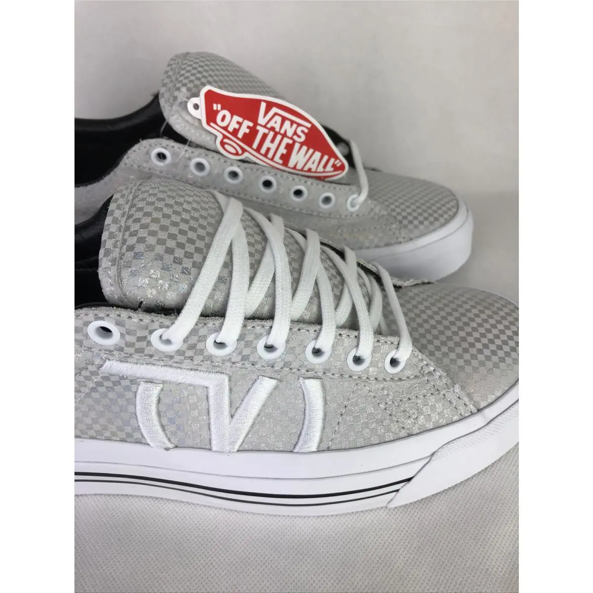 Vans shoes - VANS Sid Ni - Sid - Glory Check - True White / Black (UPC: 0772204286183) 0