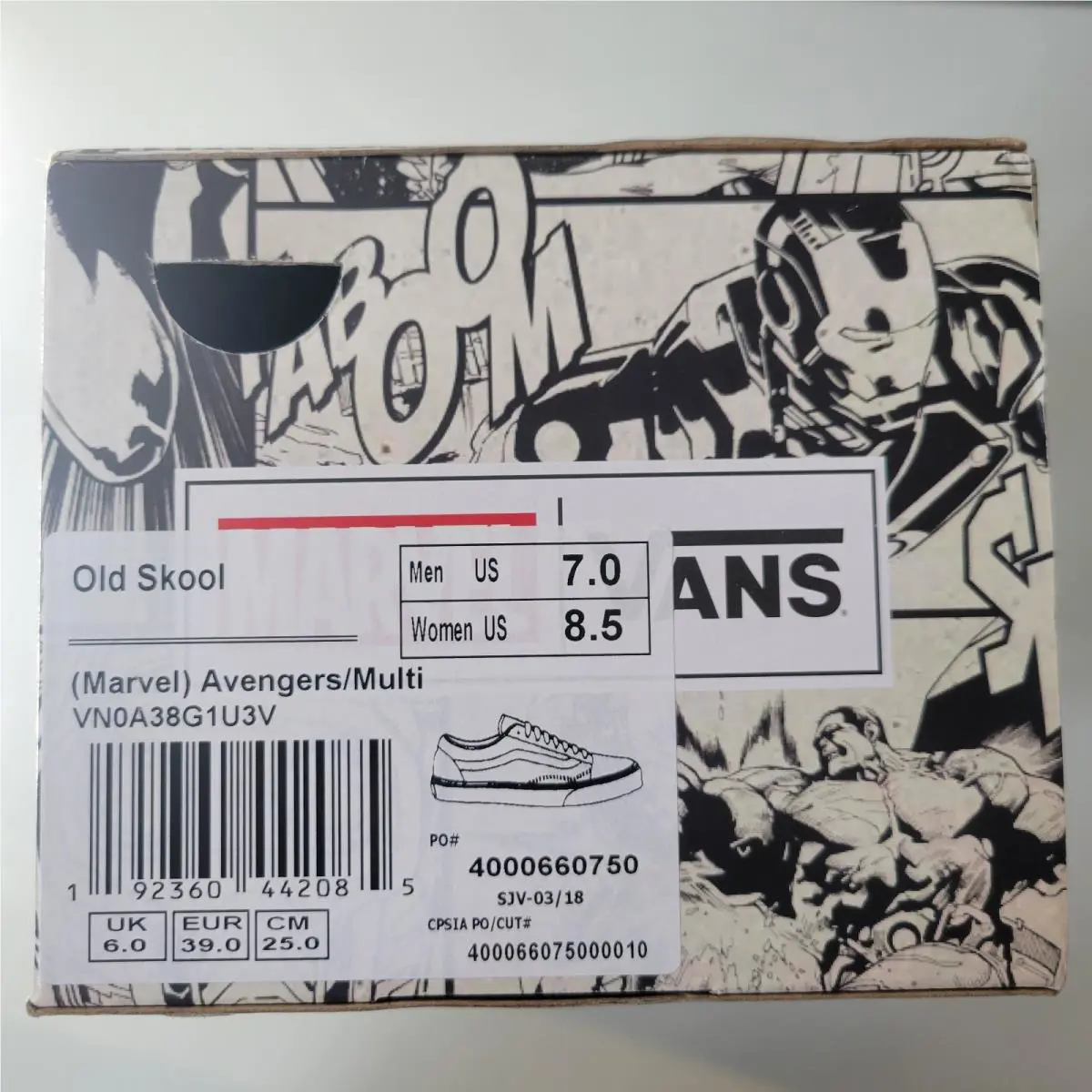 Vans shoes - VANS Off The Wall - Off The Wall - VN0A38G1U3V - Avengers Multi 6