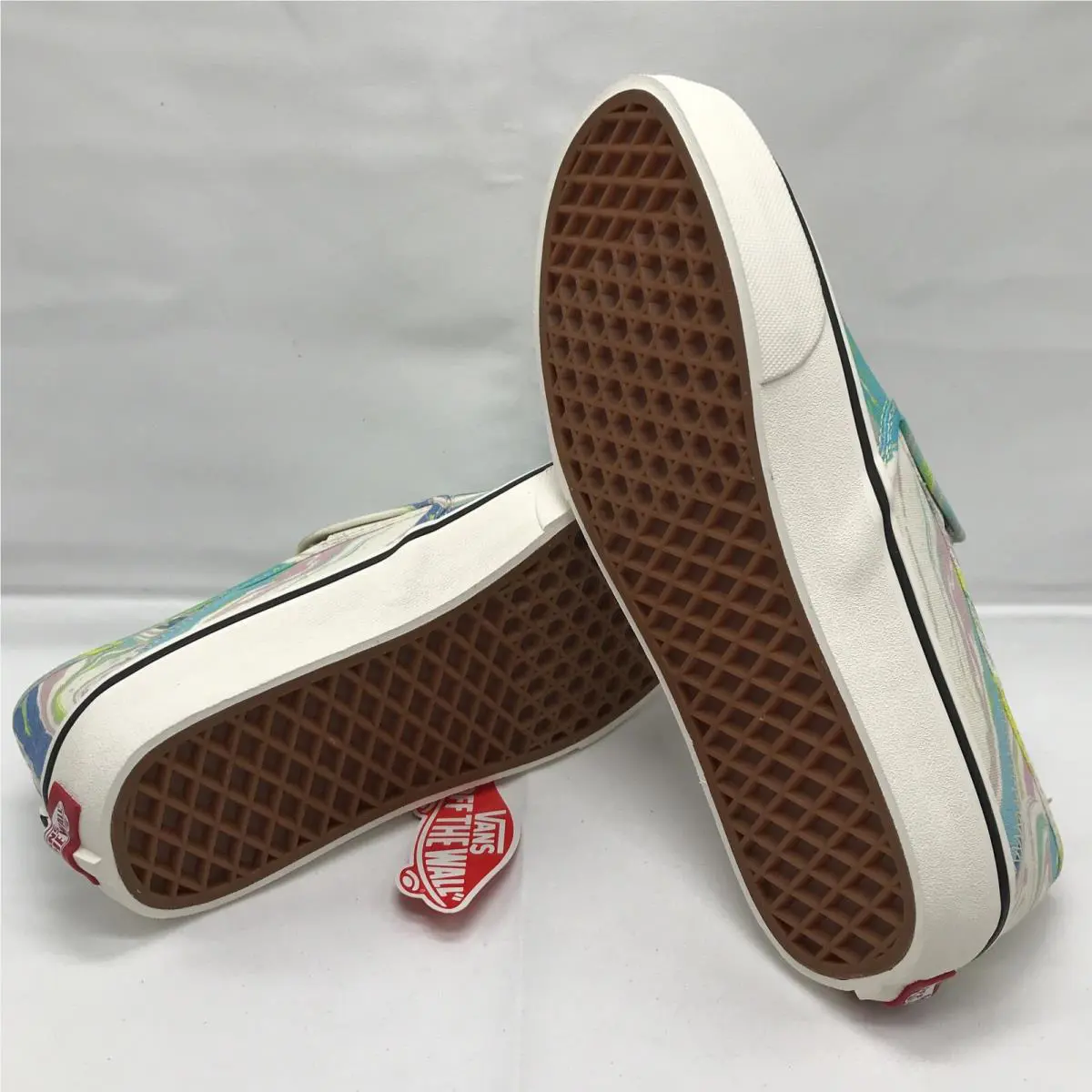 Vans shoes - VANS Slip-On Sf - VN0A3MVDXGI - White Blue Green Purple Pink Marshmallow (UPC: 0194116356226) 3