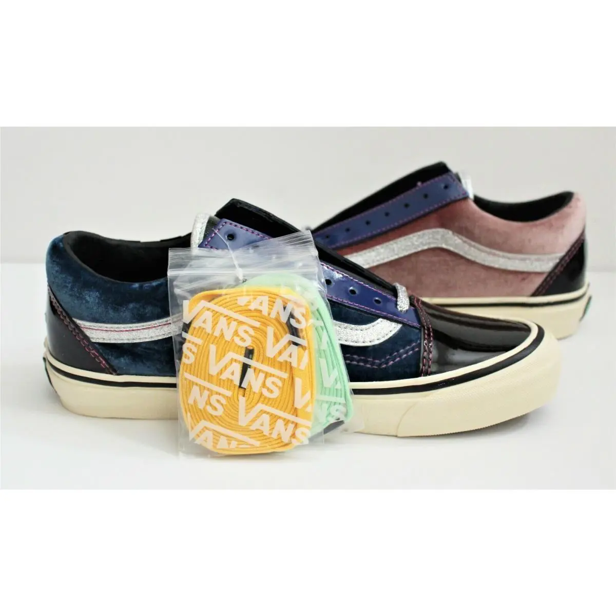Vans shoes - OG Old Skool LX - Old Skool - Black Transparent/Yellow/Pink/Blue/Silver 9