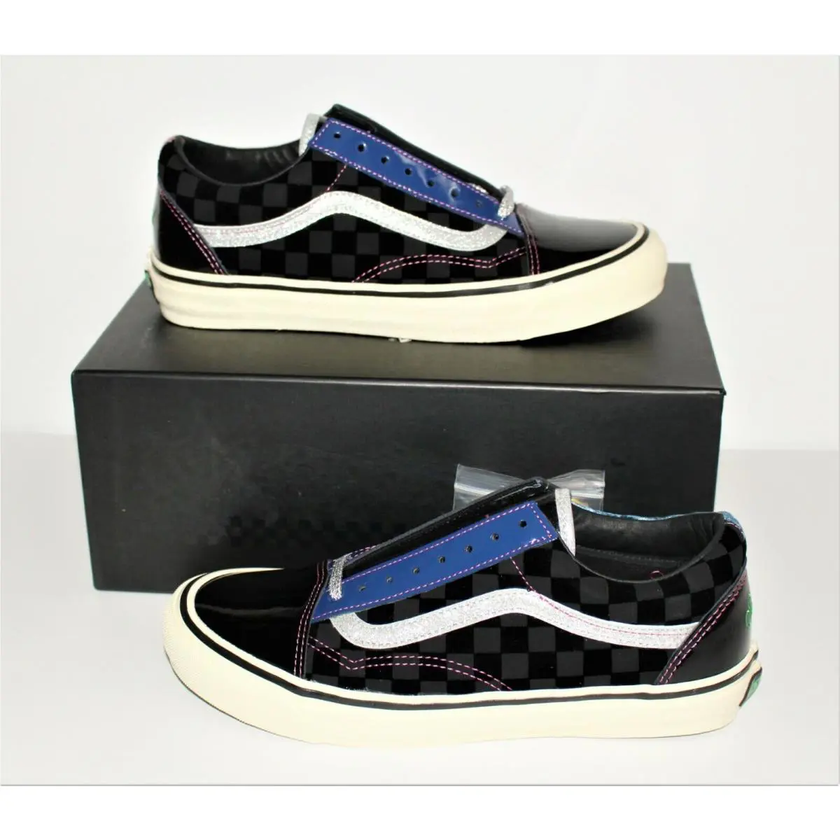 Vans shoes - OG Old Skool LX - Old Skool - Black Transparent/Yellow/Pink/Blue/Silver 1