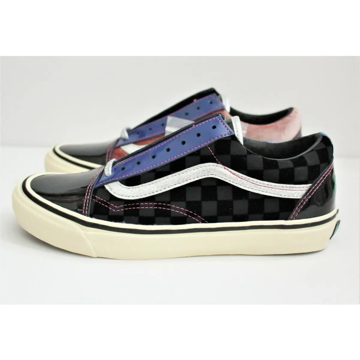 Vans shoes - OG Old Skool LX - Old Skool - Black Transparent/Yellow/Pink/Blue/Silver 4