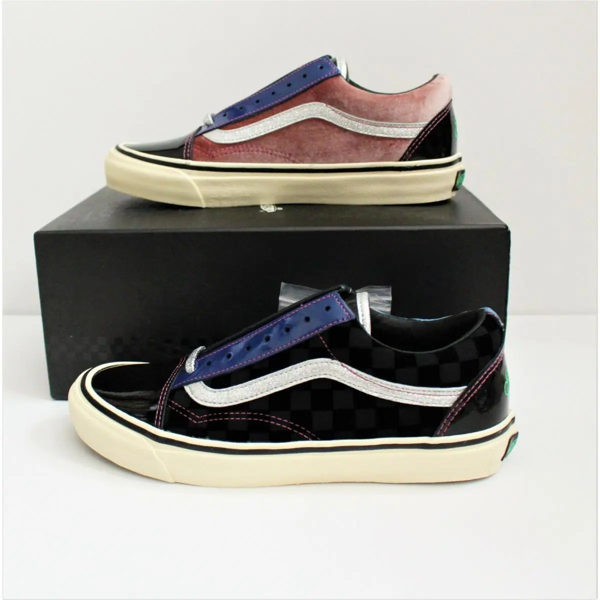 Vans shoes - OG Old Skool LX - Old Skool - Black Transparent/Yellow/Pink/Blue/Silver 5