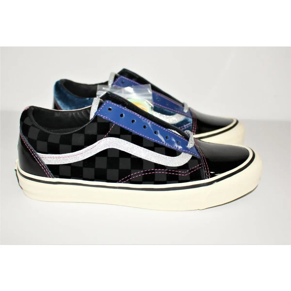 Vans shoes - OG Old Skool LX - Old Skool - Black Transparent/Yellow/Pink/Blue/Silver 7