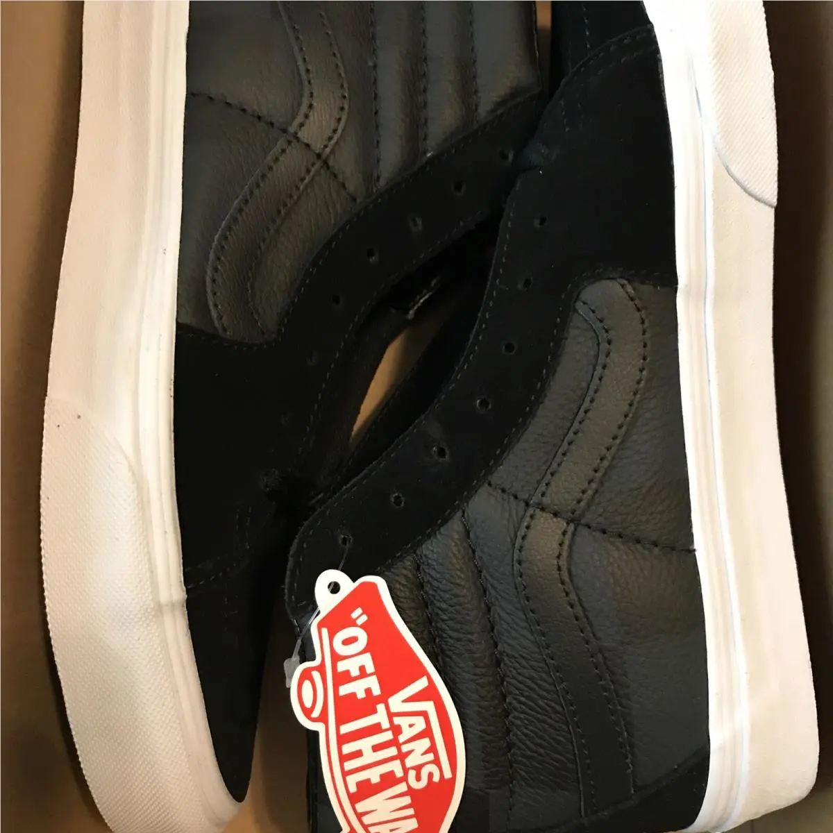 Vans shoes - VANS Sk8 Hi - Black Gray Grey White (UPC: 0194901296614) 4