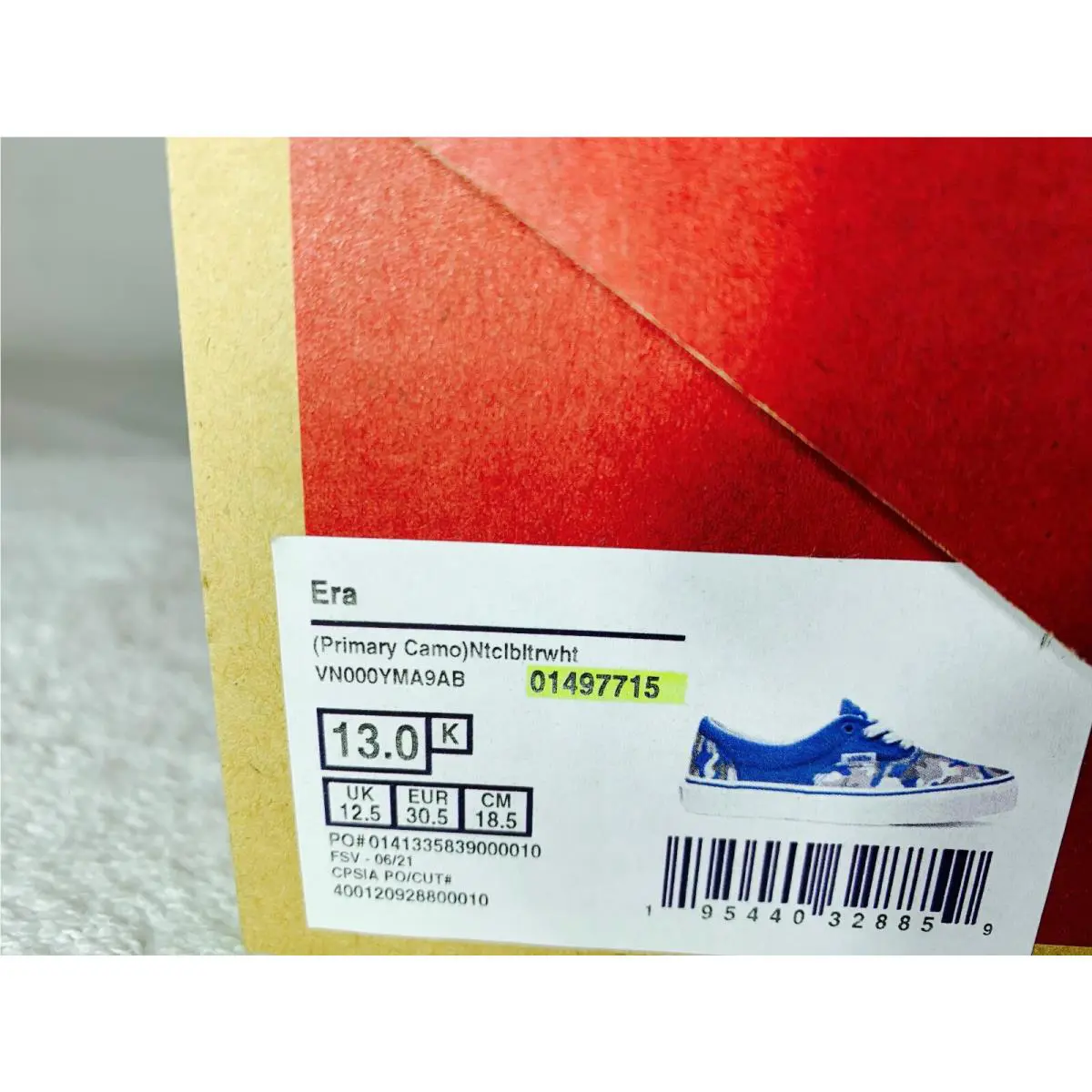 Vans shoes - Vans Era 01497715 - Era - Primary Camo (Blue) (UPC: 0195440328859) 6