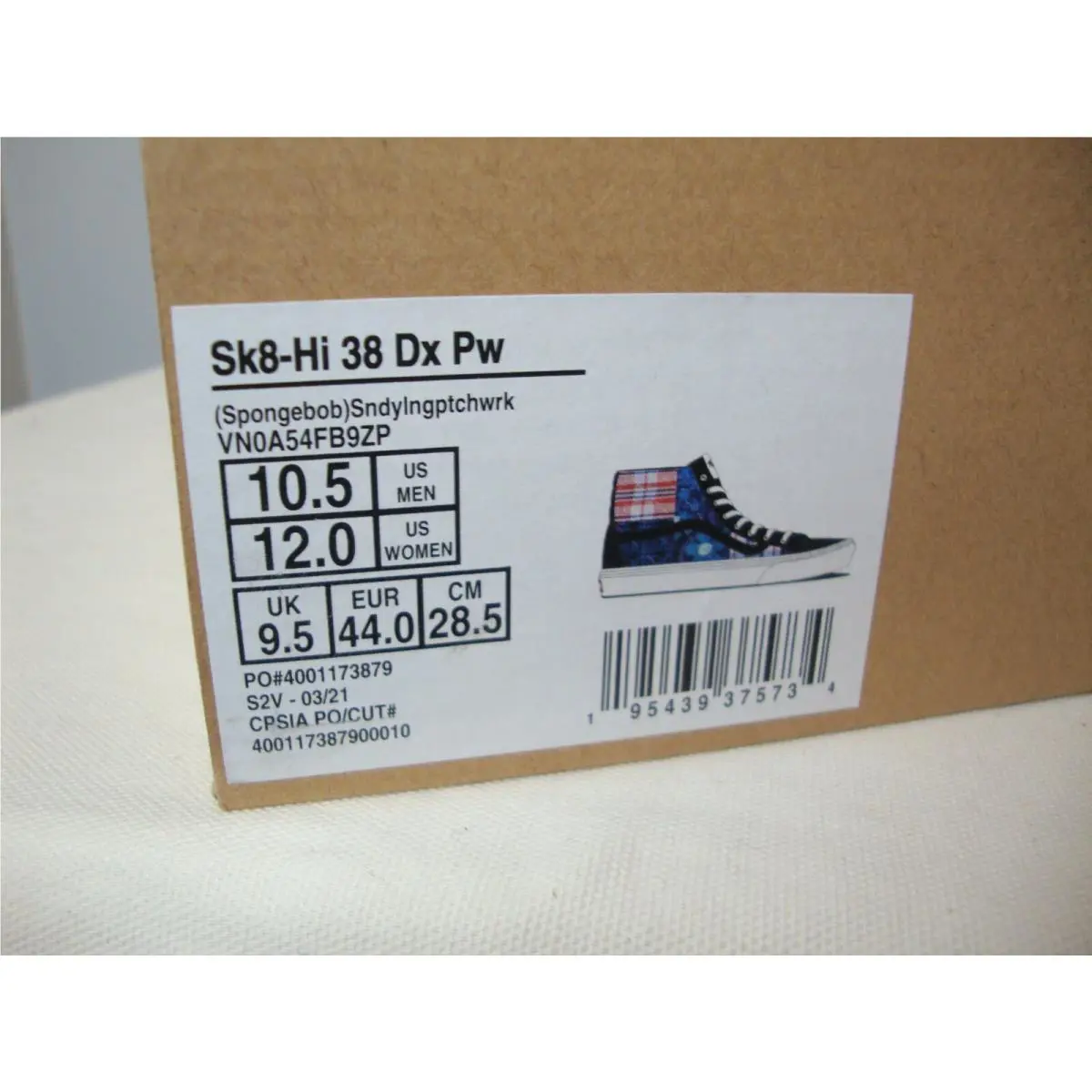 Vans shoes - VANS Sk8-Hi 38 Dx Pw - VN0A54FB9ZP - Multicolor (UPC: 195439375734) 12