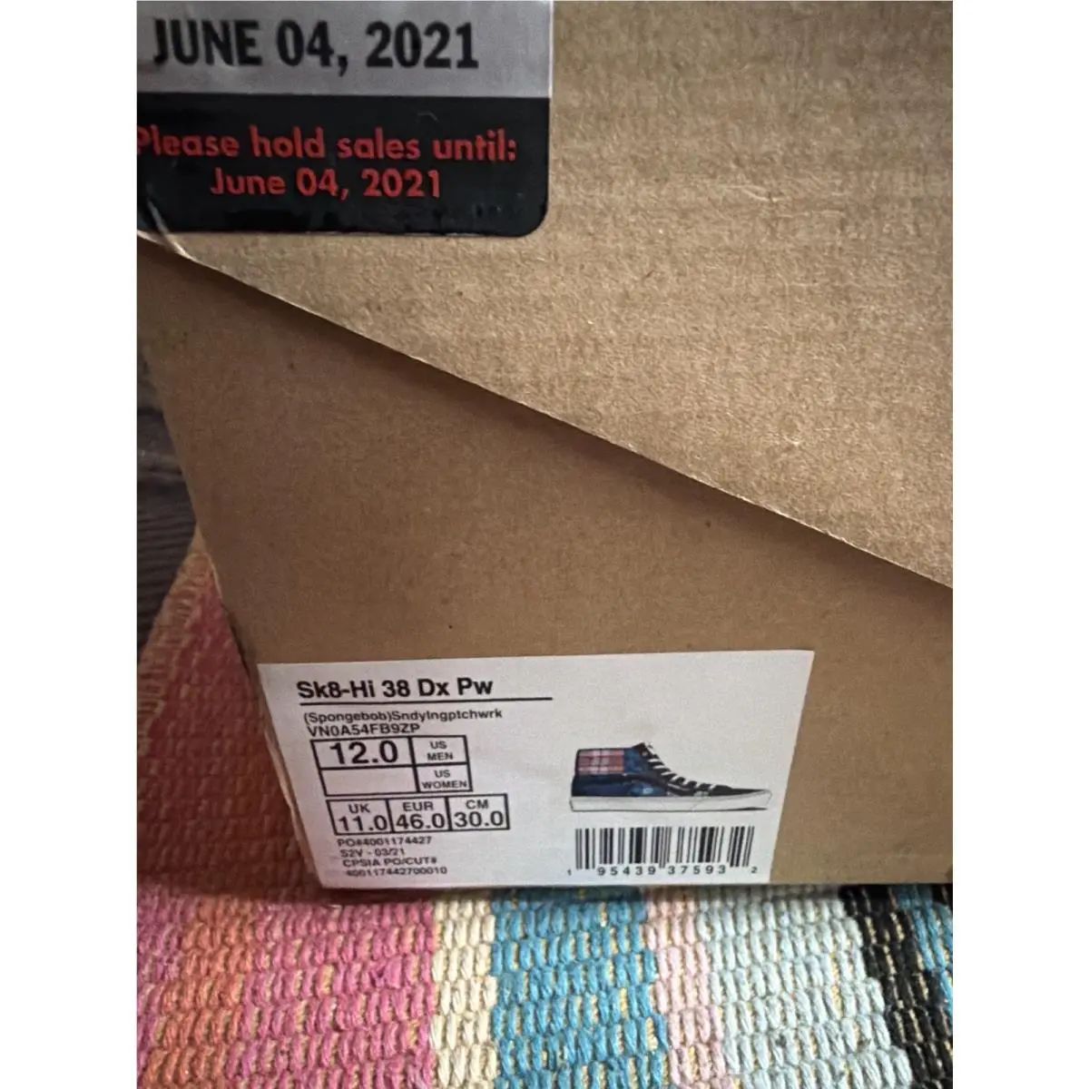 Vans shoes - VANS Sk8-Hi 38 Dx Pw - VN0A54FB9ZP - Blue (UPC: 0195439375932) 0