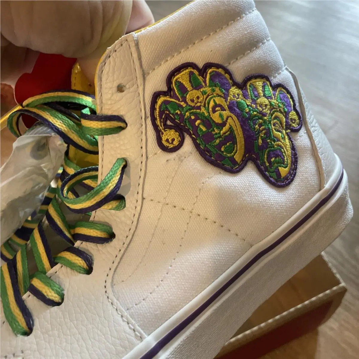 Vans shoes - VANS SK8-HI MARDI GRAS - MARDI GRAS - VN0A7Q5NWC6 - White (UPC: 196244502131) 5