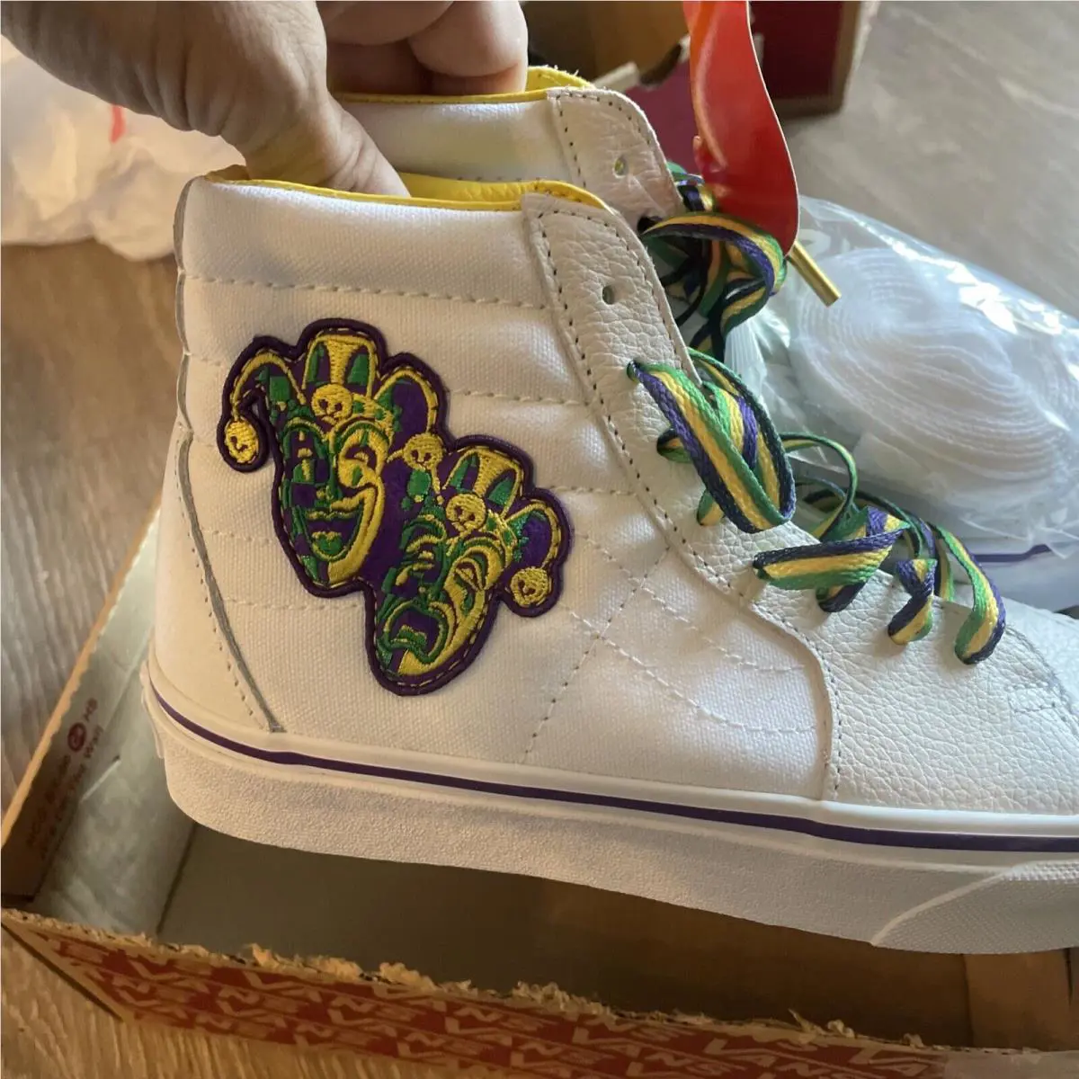 Vans shoes - VANS SK8-HI MARDI GRAS - MARDI GRAS - VN0A7Q5NWC6 - White (UPC: 196244502131) 1