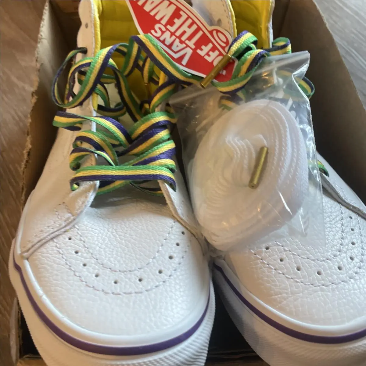 Vans shoes - VANS SK8-HI MARDI GRAS - MARDI GRAS - VN0A7Q5NWC6 - White (UPC: 196244502131) 0