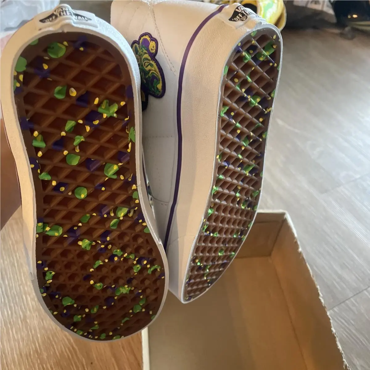 Vans shoes - VANS SK8-HI MARDI GRAS - MARDI GRAS - VN0A7Q5NWC6 - White (UPC: 196244502131) 4
