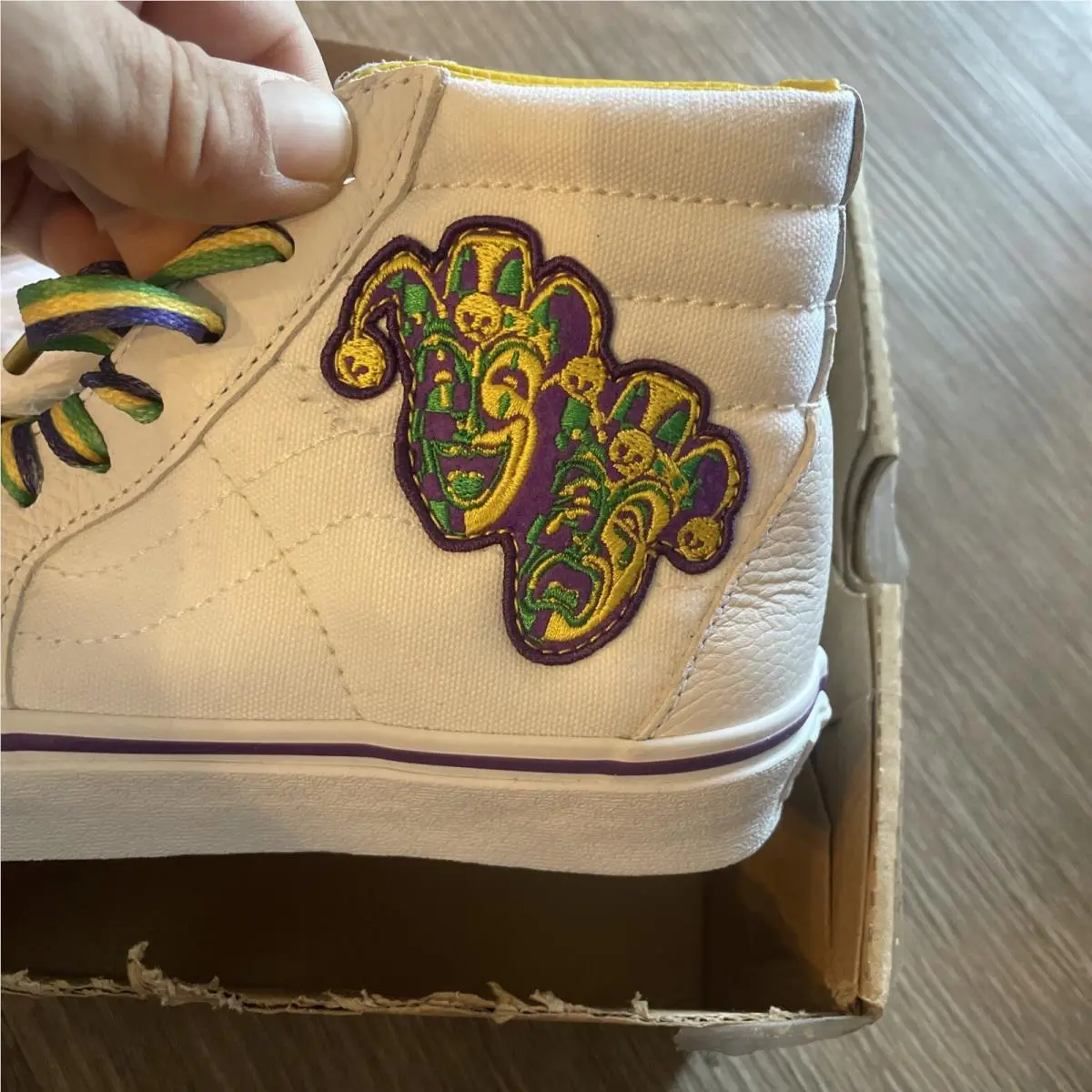 Vans shoes - VANS SK8-HI MARDI GRAS - MARDI GRAS - VN0A7Q5NWC6 - White (UPC: 196244502131) 7