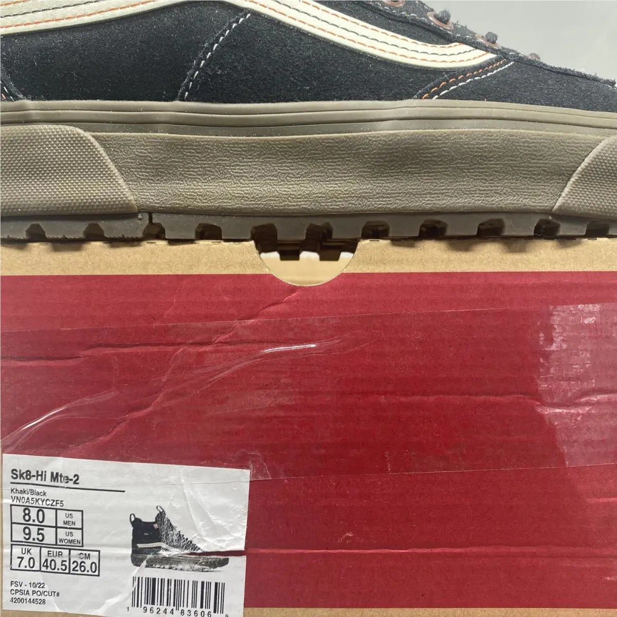 Vans shoes - VANS Sk8 Hi MTE-2 - VN0A5KYCZF5 - Black Khaki White (UPC: 0196244836069) 5