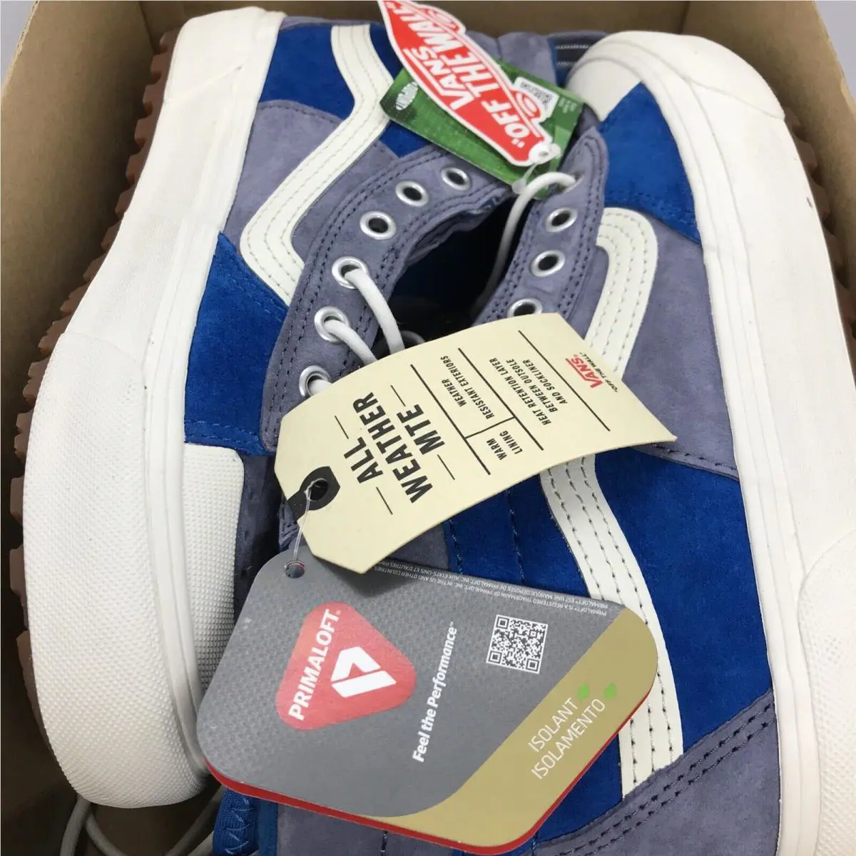 Vans shoes - VANS Sk8-Hi Mte - Mte - Blue Block / Marshmallow - White / Gray - Grey, Manufacturer: Blue Block / Marshmallow (UPC: 0194902287925) 6