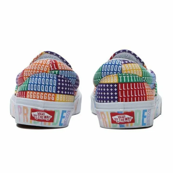 Vans shoes - multi-color red blue orange green yellow white 5
