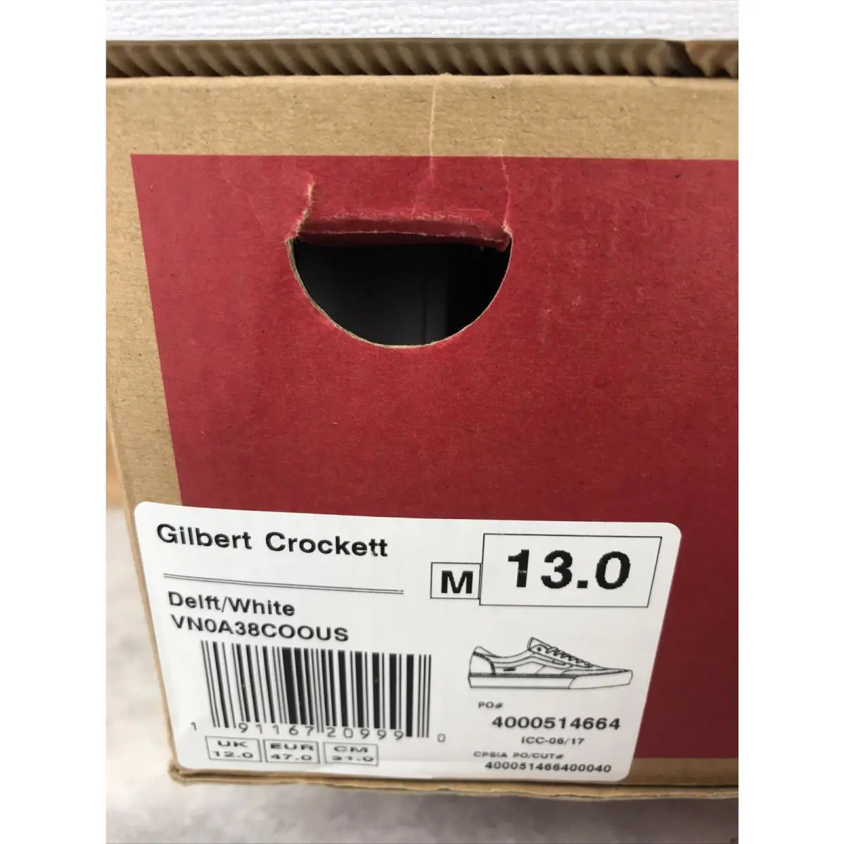 Vans shoes - Gilbert Crockett - Gilbert Crockett - VN0A38COOUS - Blue / White, Manufacturer: Delft / White (UPC: 0191167209990) 5
