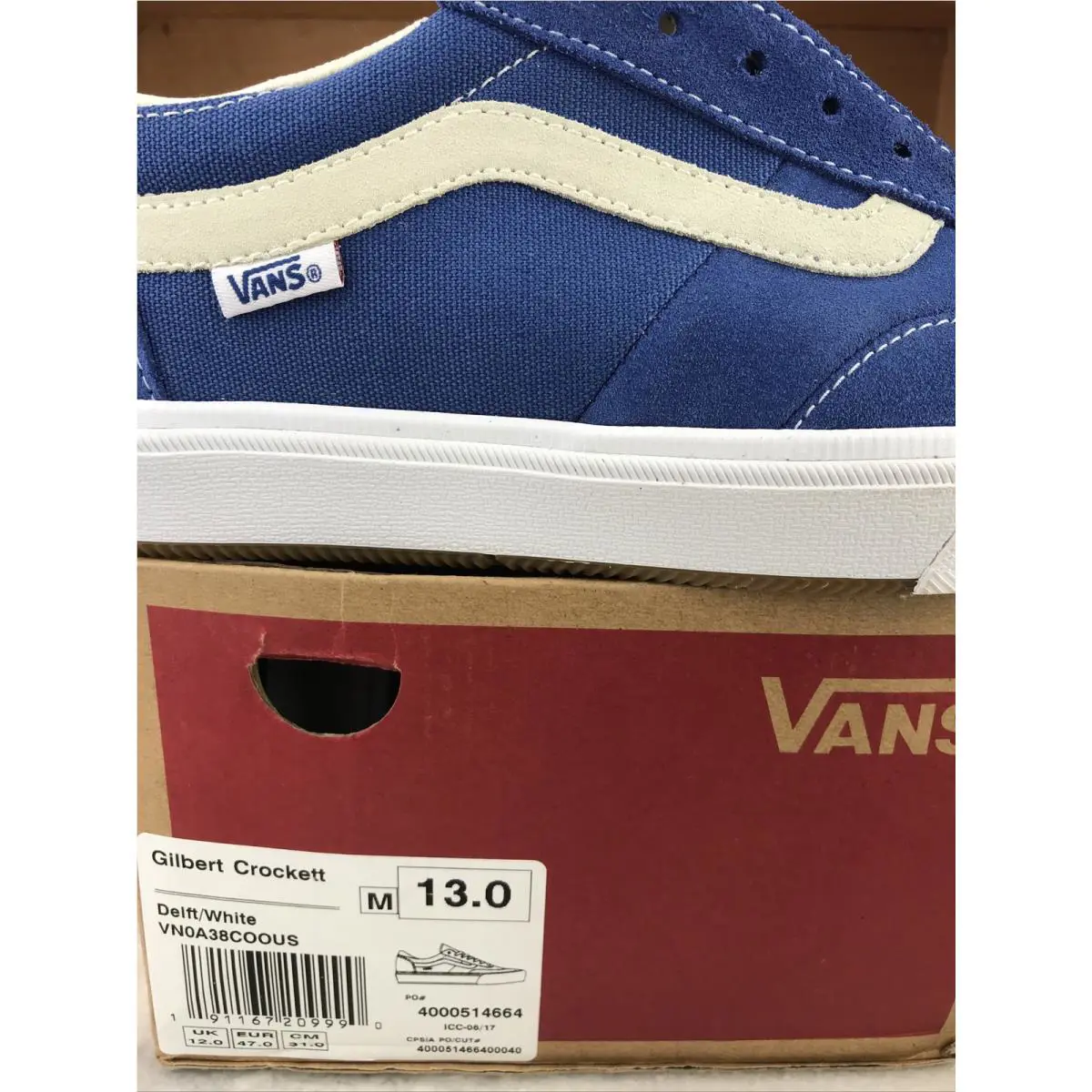 Vans shoes - Gilbert Crockett - Gilbert Crockett - VN0A38COOUS - Blue / White, Manufacturer: Delft / White (UPC: 0191167209990) 4