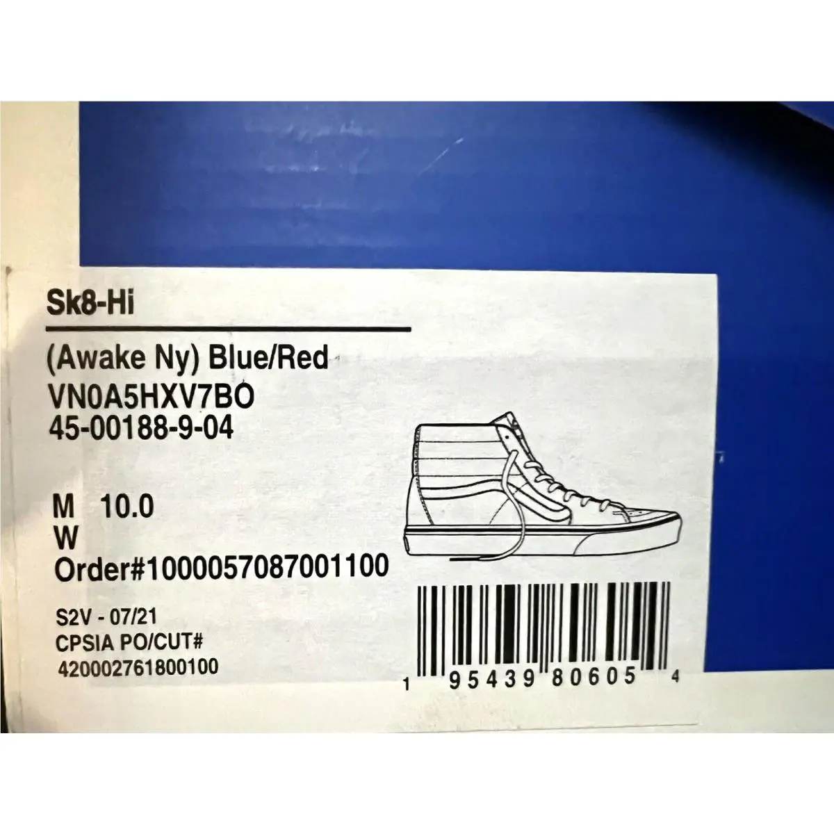 Vans shoes - VANS Sk8-Hi - Blue 10