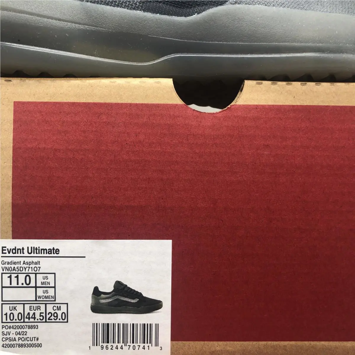 Vans shoes - VANS Evdnt Ultimate - Evdnt Ultimate - VN0A5DY71O7 - Gradient Asphalt Gray Grey (UPC: 0196244707413) 5