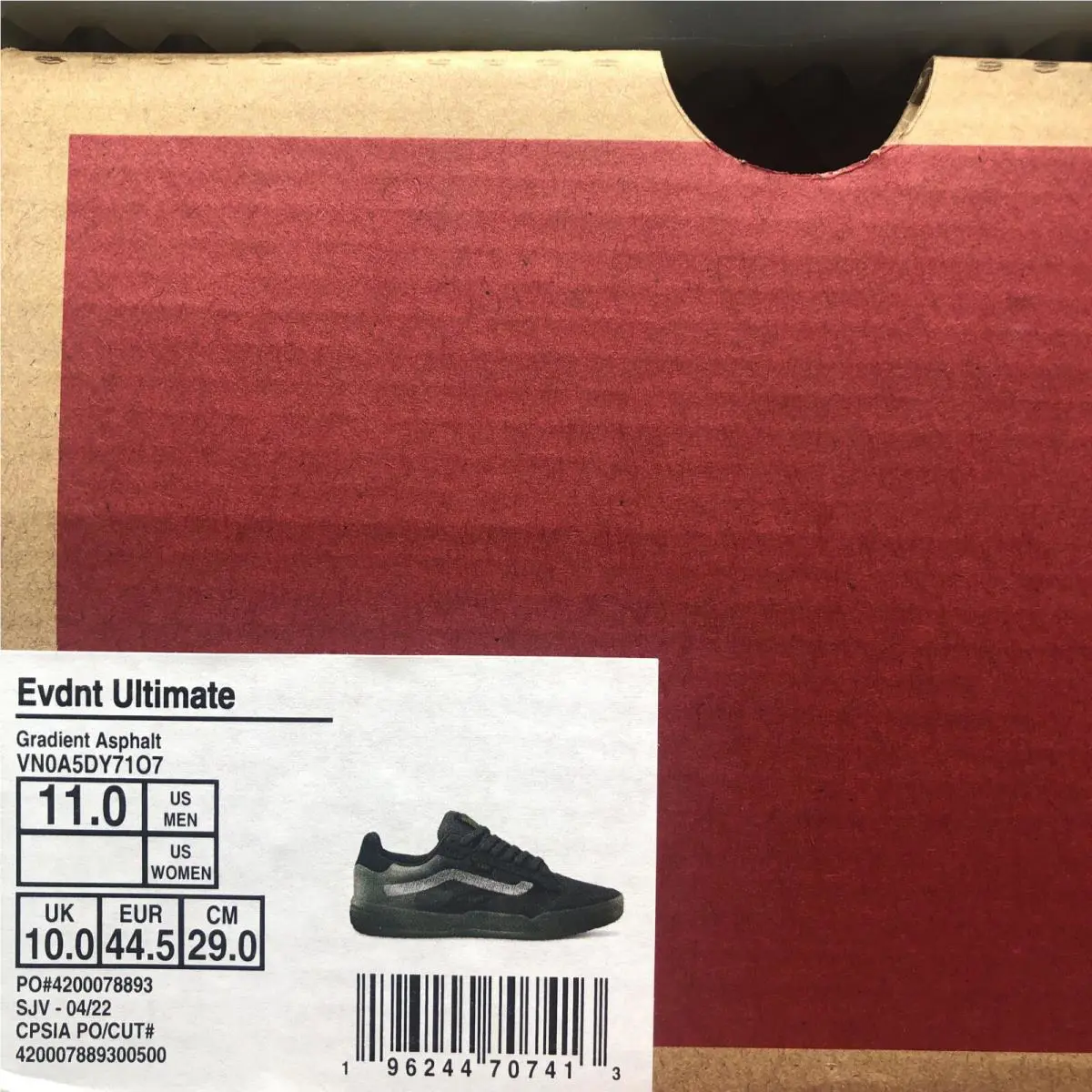 Vans shoes - VANS Evdnt Ultimate - Evdnt Ultimate - VN0A5DY71O7 - Gradient Asphalt Gray Grey (UPC: 0196244707413) 6