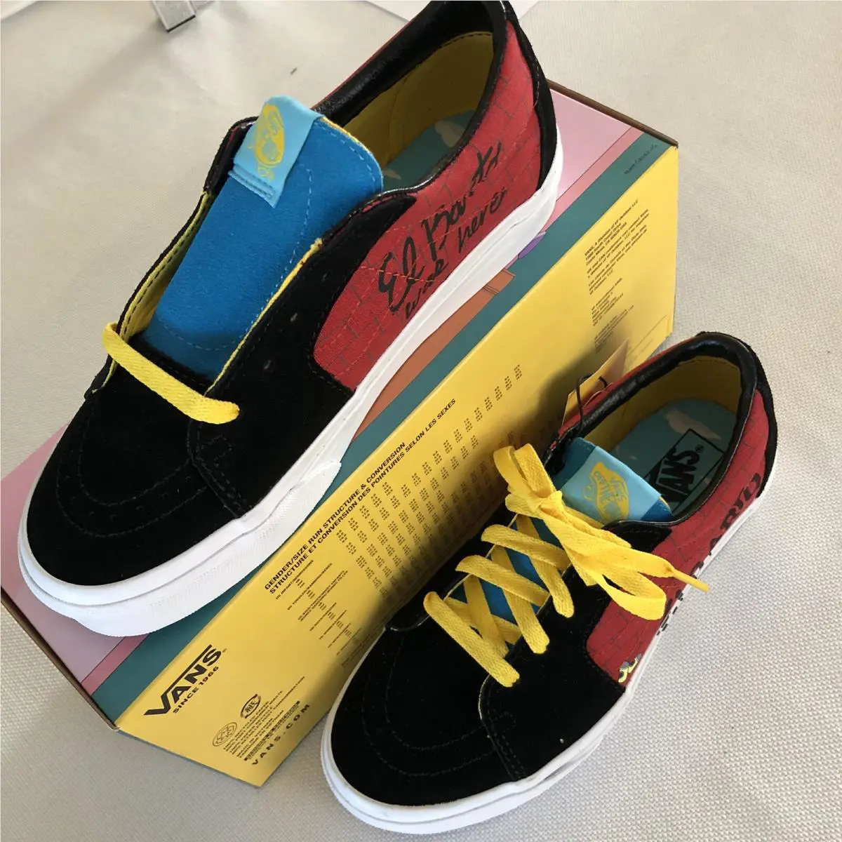 Vans shoes - The Simpsons Sk8-Low El Barto - Black (UPC: 192828701853) 3