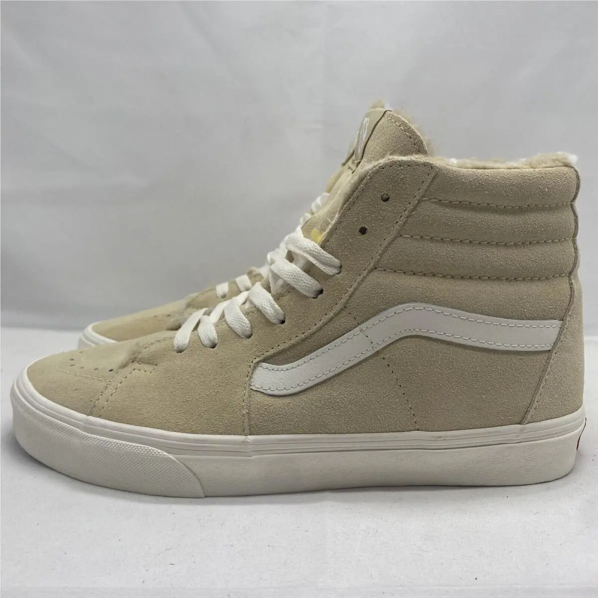 Vans shoes - VANS Sk8 Hi - Cozy Hug - VN0A7Q5NBVV - Biscotti Off White White Light Tan / Khaki, Manufacturer: Biscotti White (UPC: 0196244843098) 1