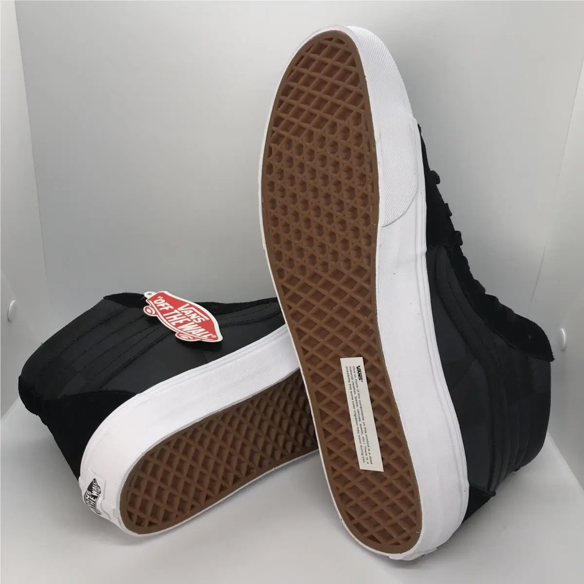 Vans shoes - VANS Sk8 Hi - 0A4U3C2P9 - Black Gray Grey White (UPC: 0194901296775) 3
