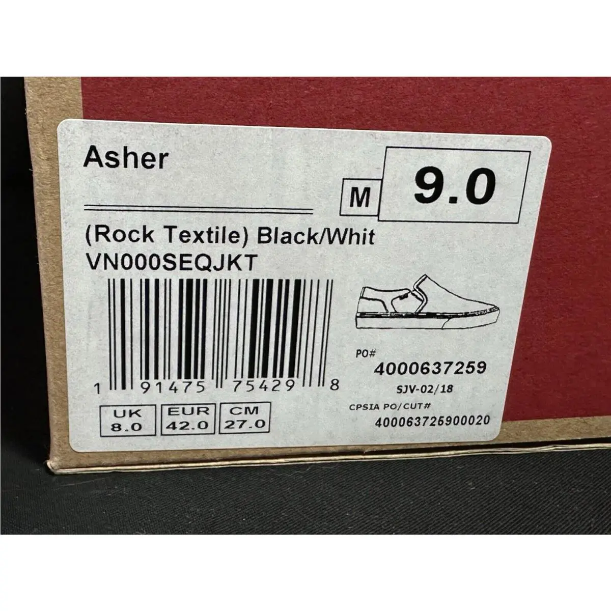 Vans shoes - VANS Off The Wall - Off The Wall - 400637259 - Black/White (UPC: 191475754298) 14