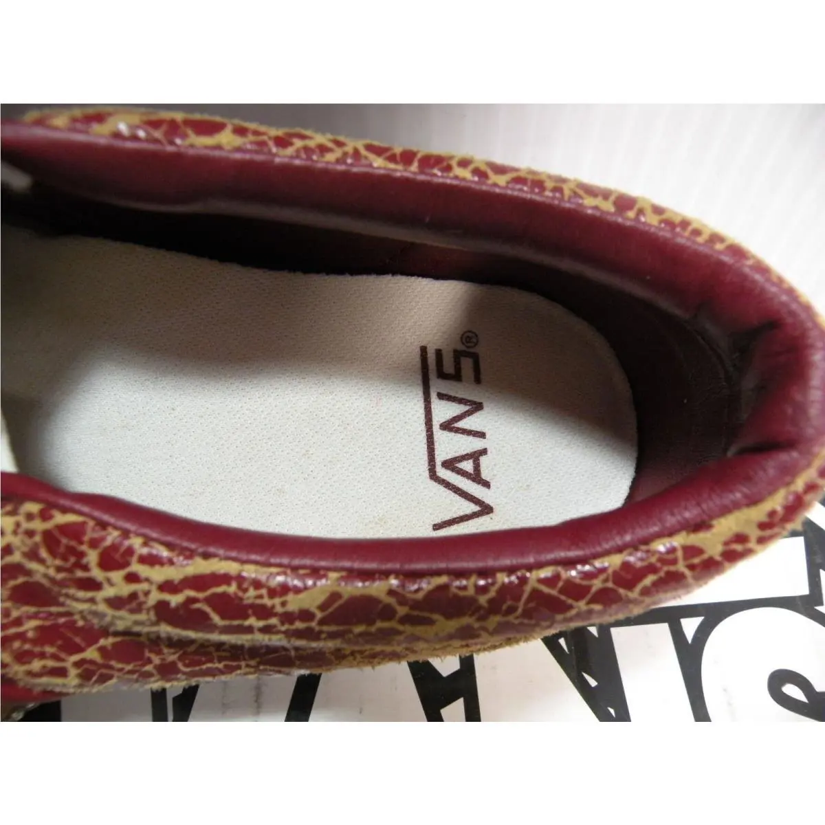 Vans shoes - BURGUNDY / TAN 2