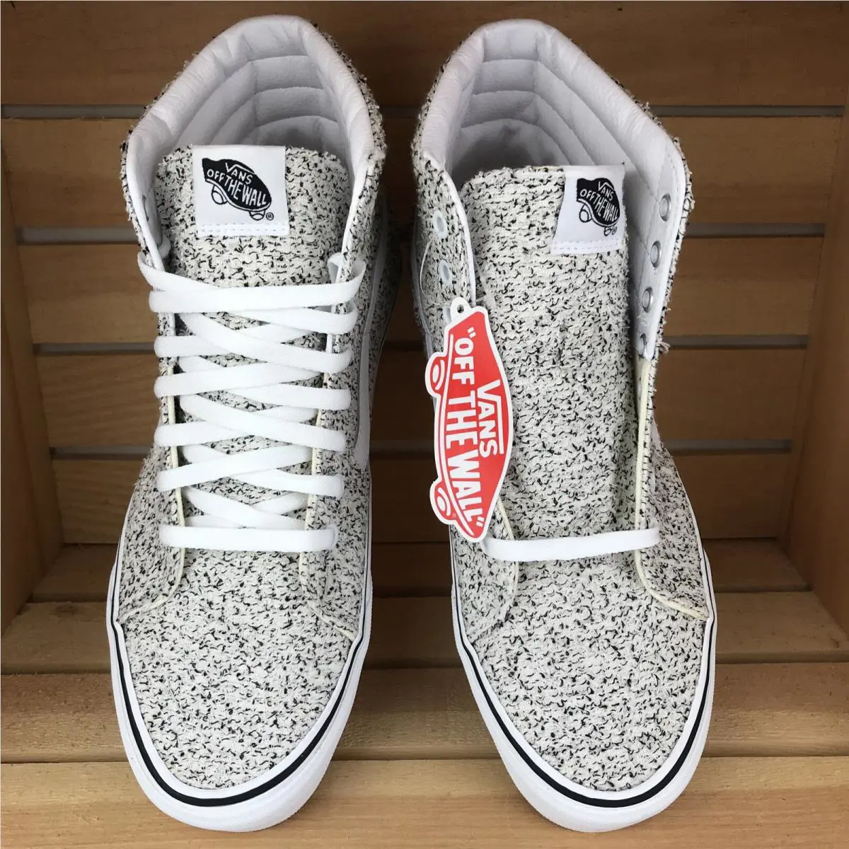 Vans shoes - Vans Sk8 Hi - VN0A4BV61G6 - White with Black (speckle), Manufacturer: Speckle / True White (UPC: 0192825731921) 2