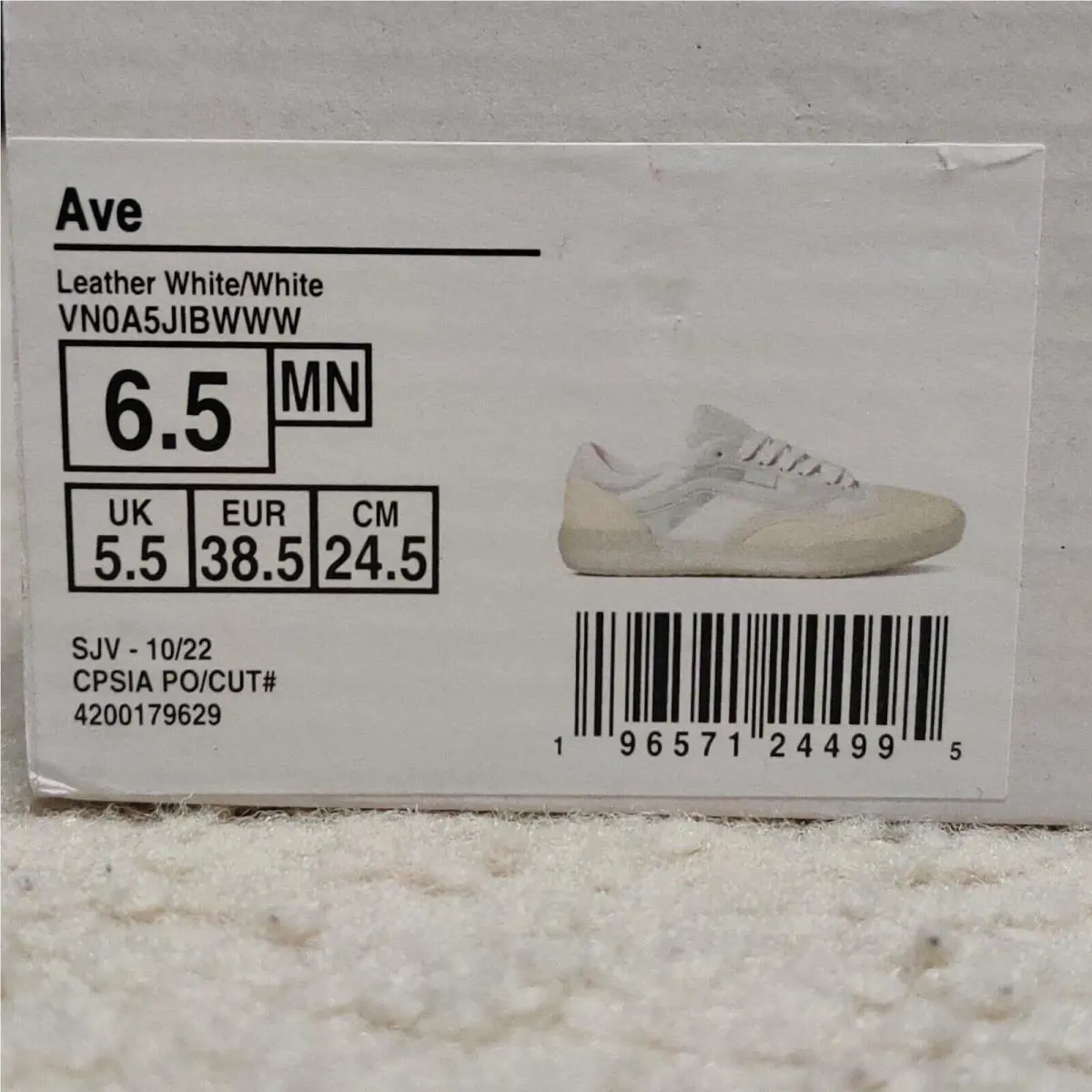 Vans shoes - VANS Ave - Ave - VN0A5JIBWWW - White (UPC: 196571246456) 5