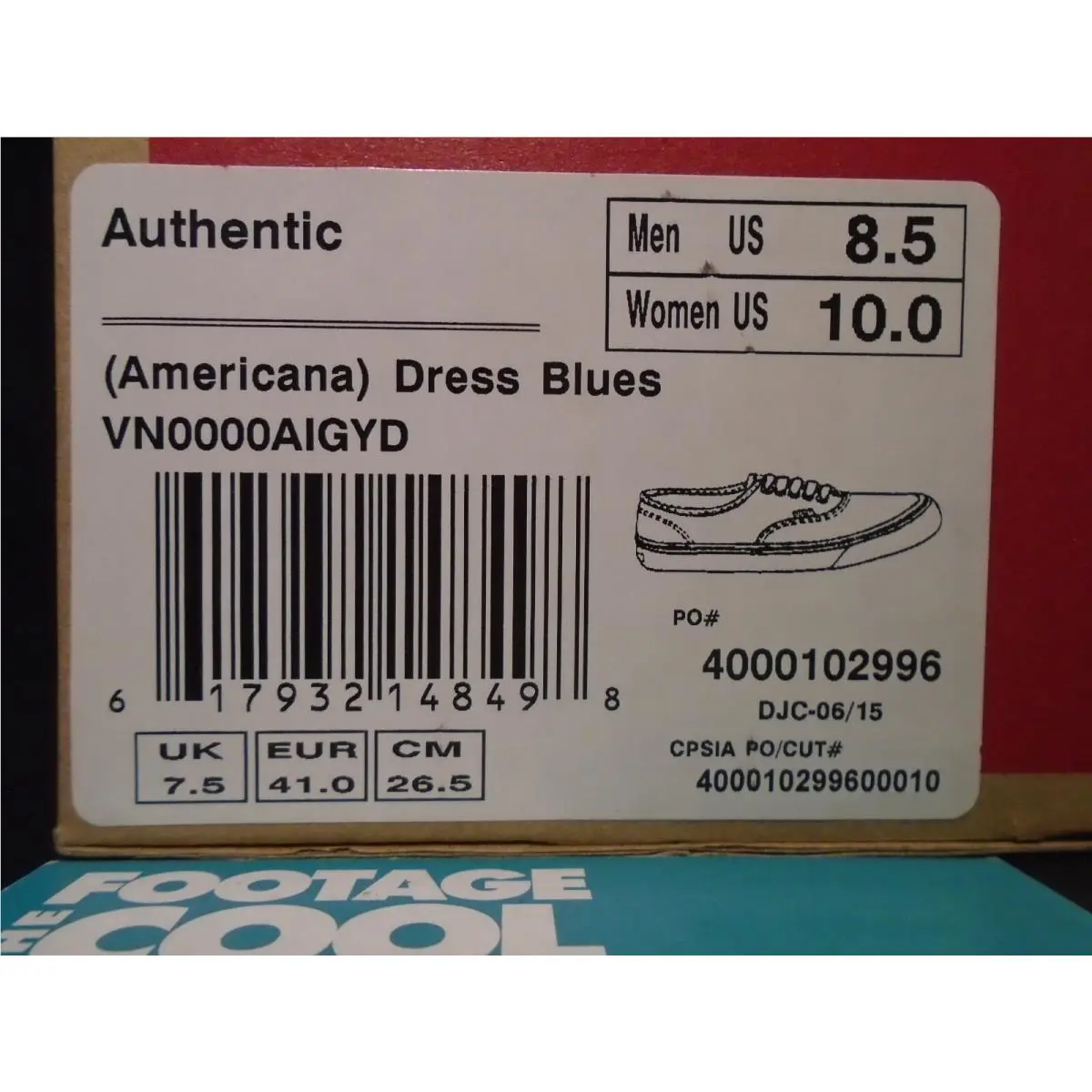 Vans shoes - VANS Authentic - Authentic - VN0000AIGYD - Blue 9