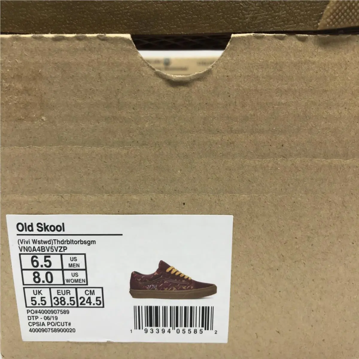 Vans shoes - VANS Old Skool - Old Skool - VN0A4BV5VZP - Maroon / Gum (UPC: 0193394055852) 7
