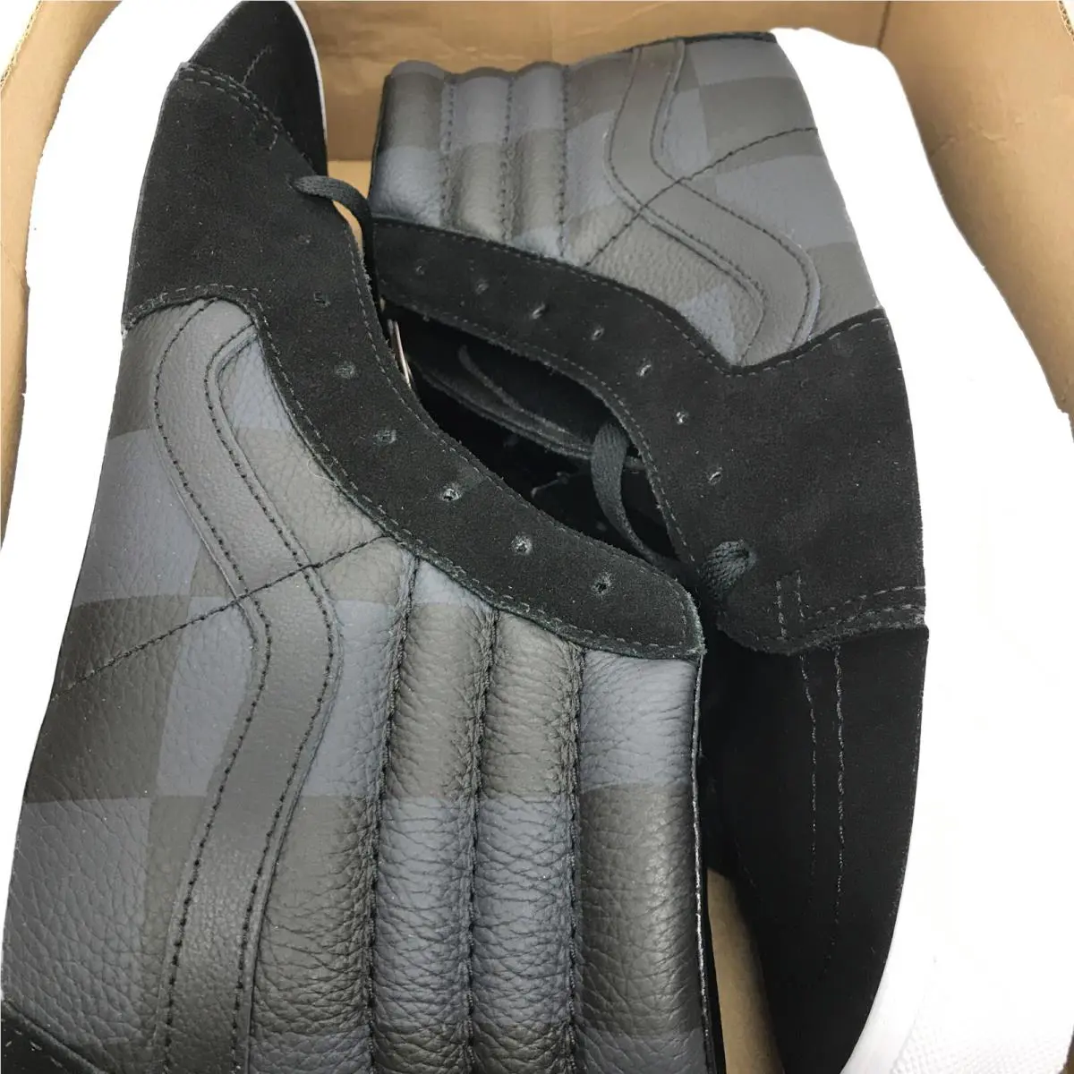 Vans shoes - VANS Sk8 Hi - VN0A4U3C2P9 - Black Gray Grey White (UPC: 0194901298045) 4