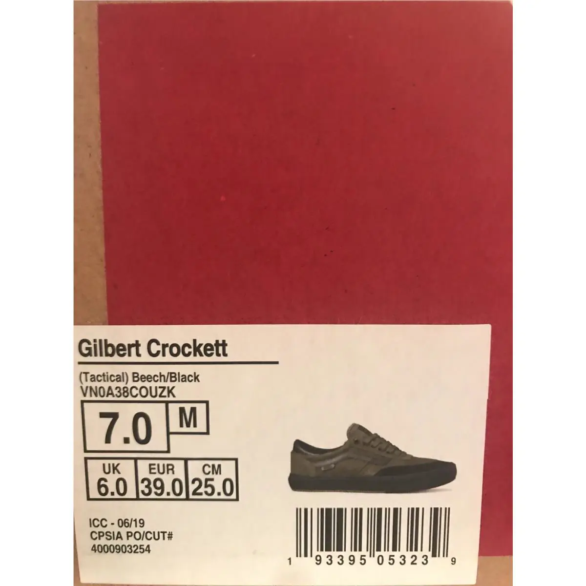 Vans shoes - Gilbert Crockett - Gilbert Crockett - Beech Green Black, Manufacturer: Tactical Beech / Black (UPC: 0193395053239) 7
