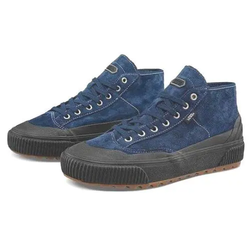 Vans Destruct Mid MTE-1 Suede Unisex Men Size 5 = Women Size 6.5 Shoes Blue - Blue Black