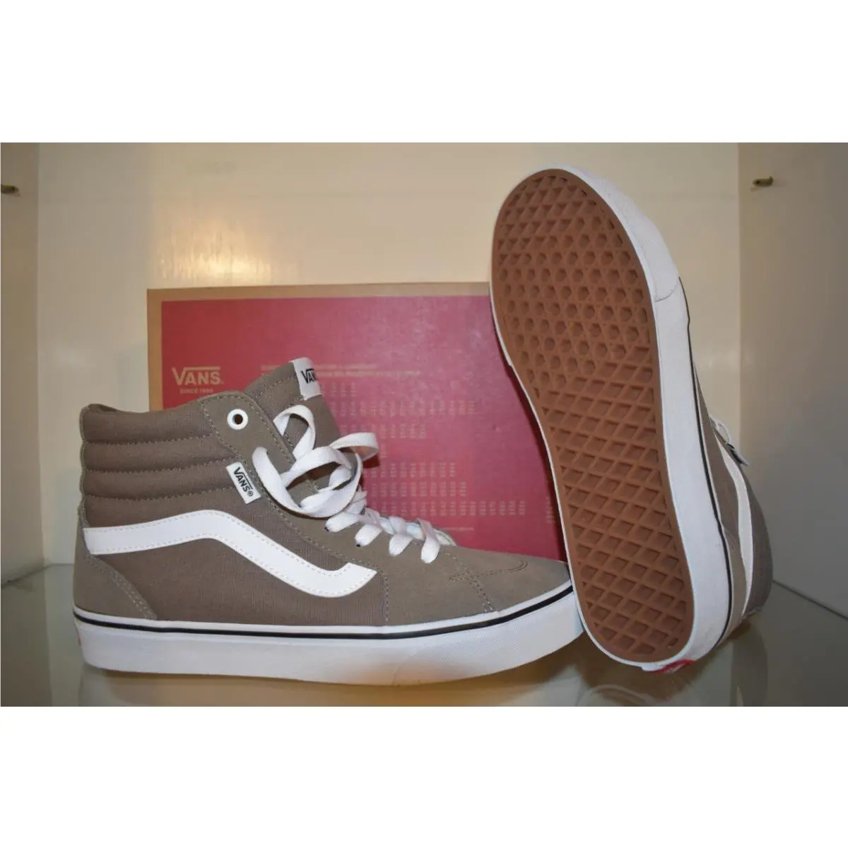 Vans Women`s Filmore HI Shoes VN0A5HYU1NU Light Beige Size 10 - Beige