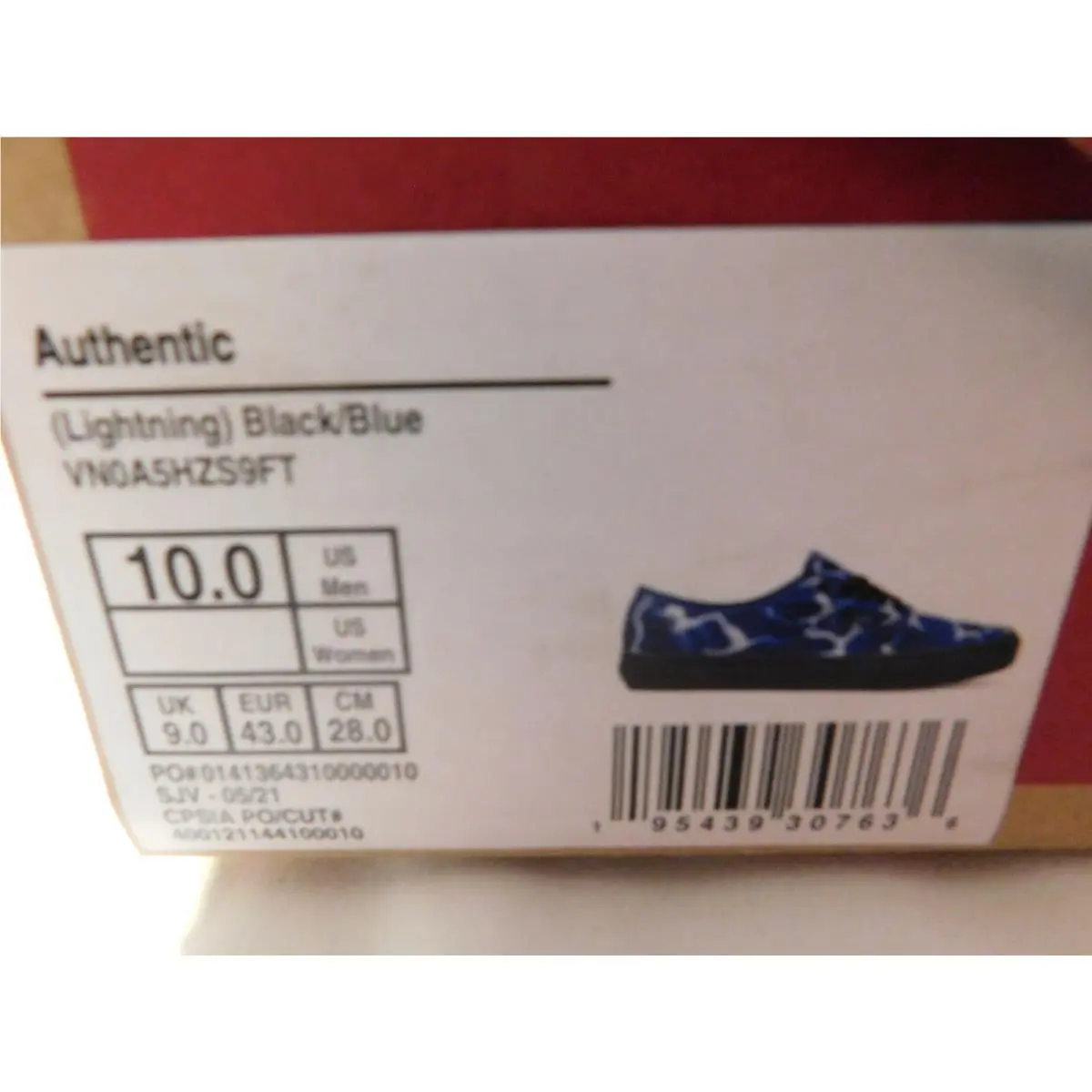 Vans shoes - VANS Authentic - Authentic - VN0A5HZS9FT - Blue 0