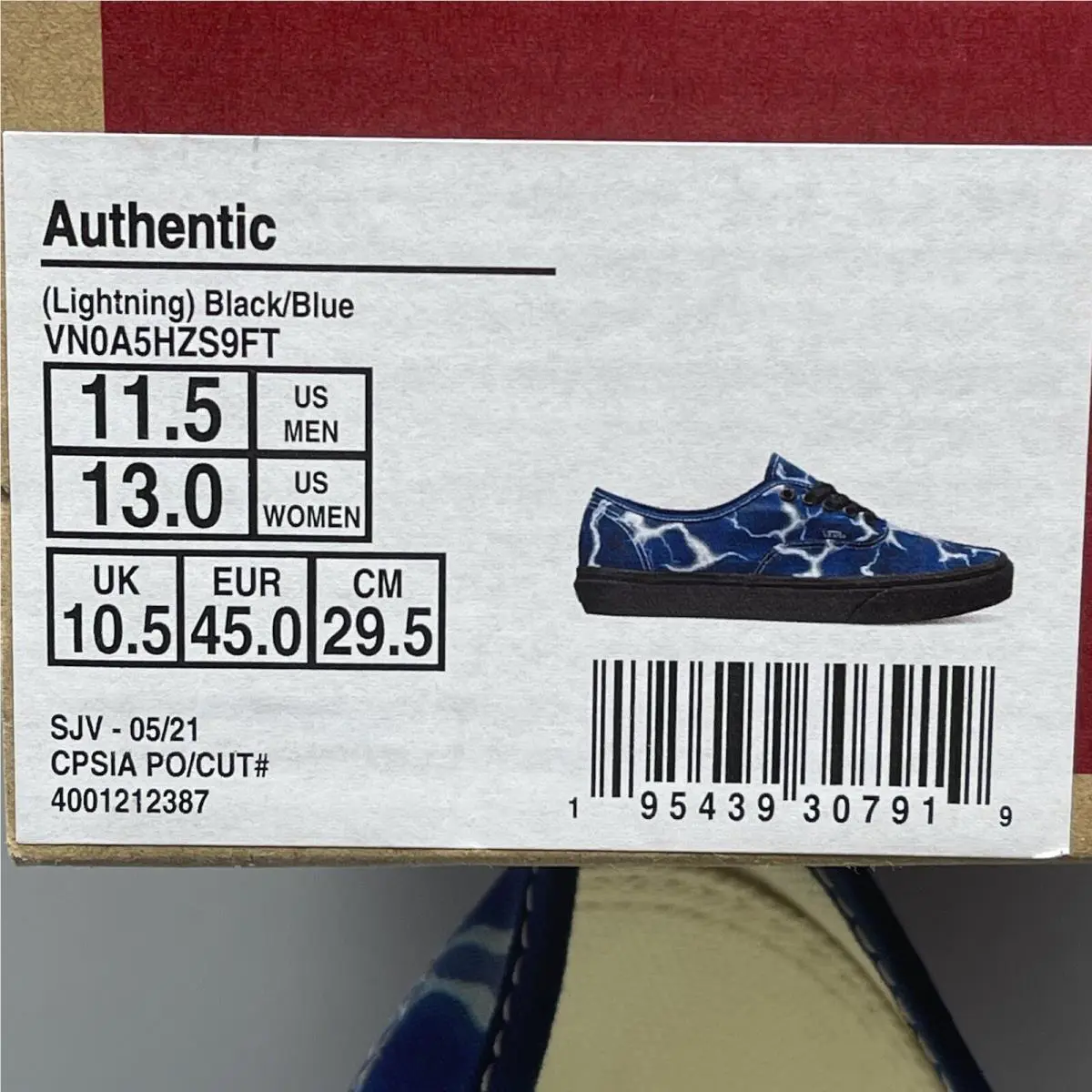 Vans shoes - VANS Authentic - Authentic - VN0A5HZS9FT - Black (UPC: 0195439307919) 9