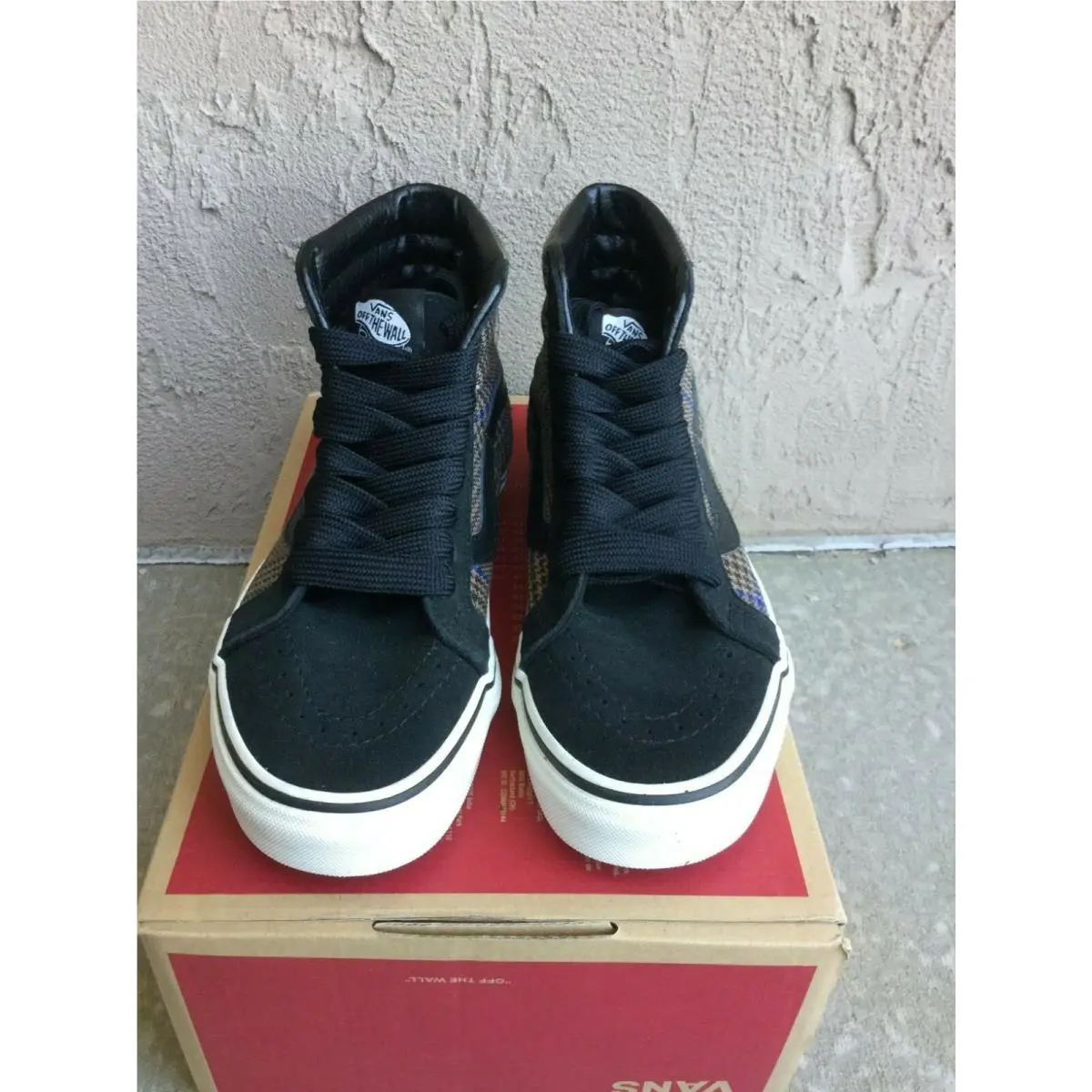 Vans shoes - VANS Sk8-Hi Reissue - Reissue - VN0A2XSBUQI - Brown, Manufacturer: Glen Plaid (UPC: 192363288376) 1