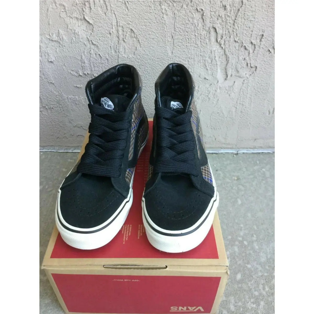 Vans shoes - VANS Sk8-Hi Reissue - Reissue - VN0A2XSBUQI - Brown, Manufacturer: Glen Plaid (UPC: 192363288376) 5