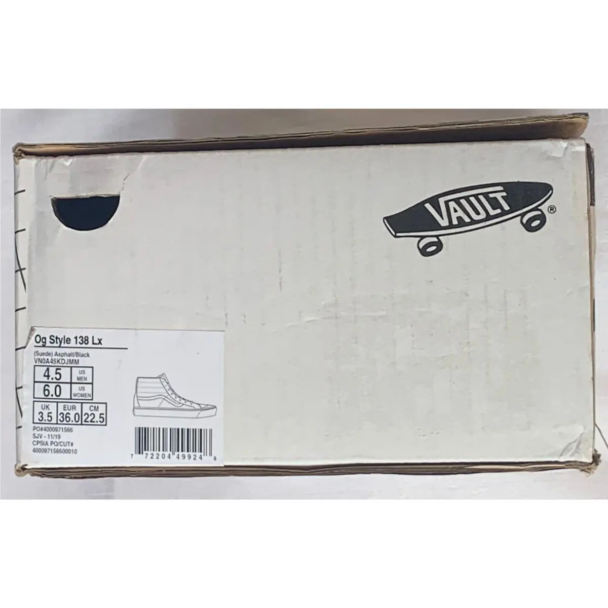 Vans shoes - VANS OG Style - Style - VN0A45KDJMM - ASPHALT/BLACK 5