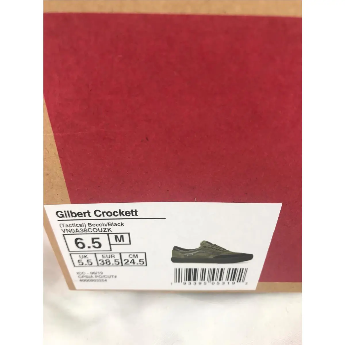 Vans shoes - Gilbert Crockett - Gilbert Crockett - Beech Green Black, Manufacturer: Tactical Beech / Black (UPC: 0193395053192) 7