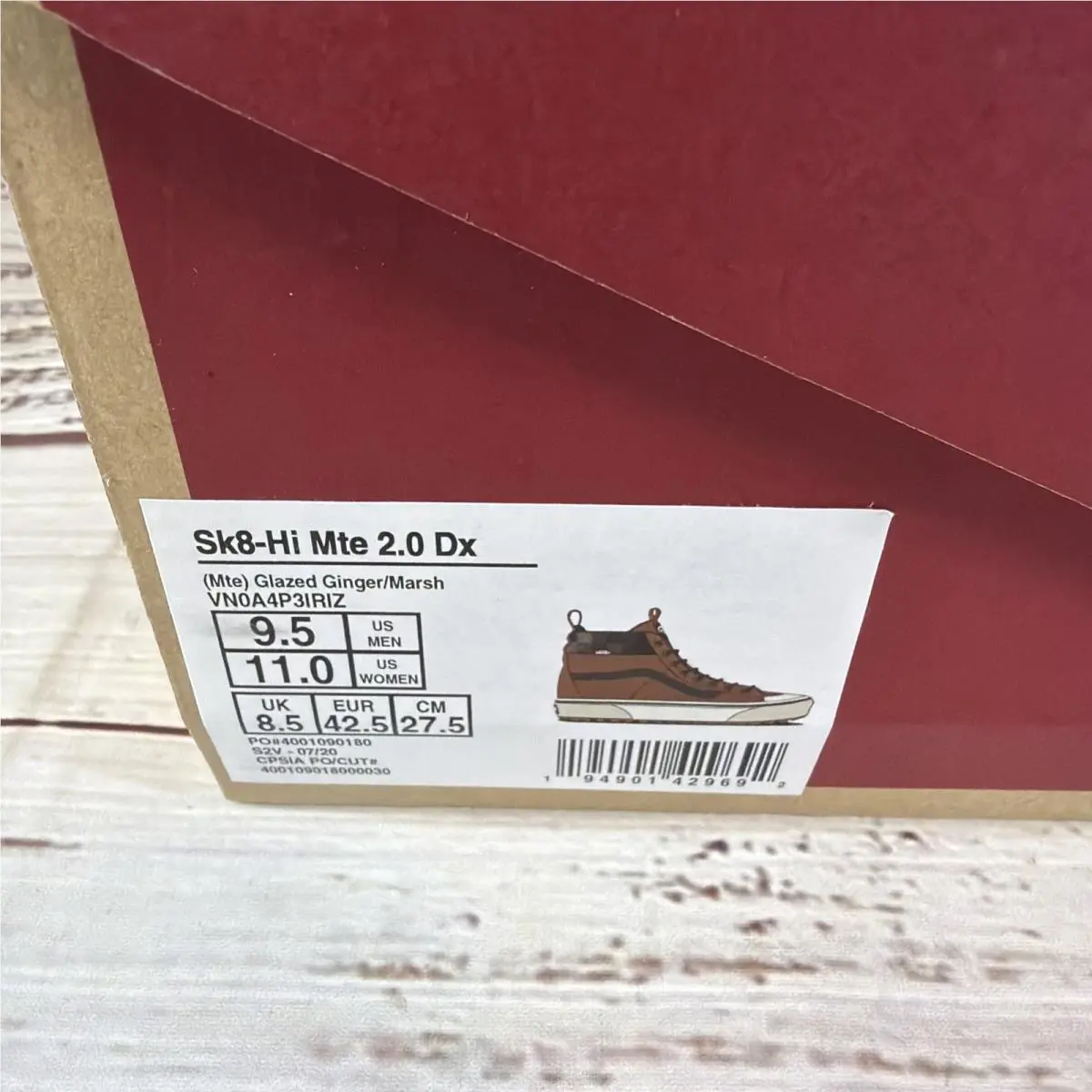 Vans shoes - VANS Sk8-Hi Mte - Mte - VN0A4P3IRIZ - Brown 0