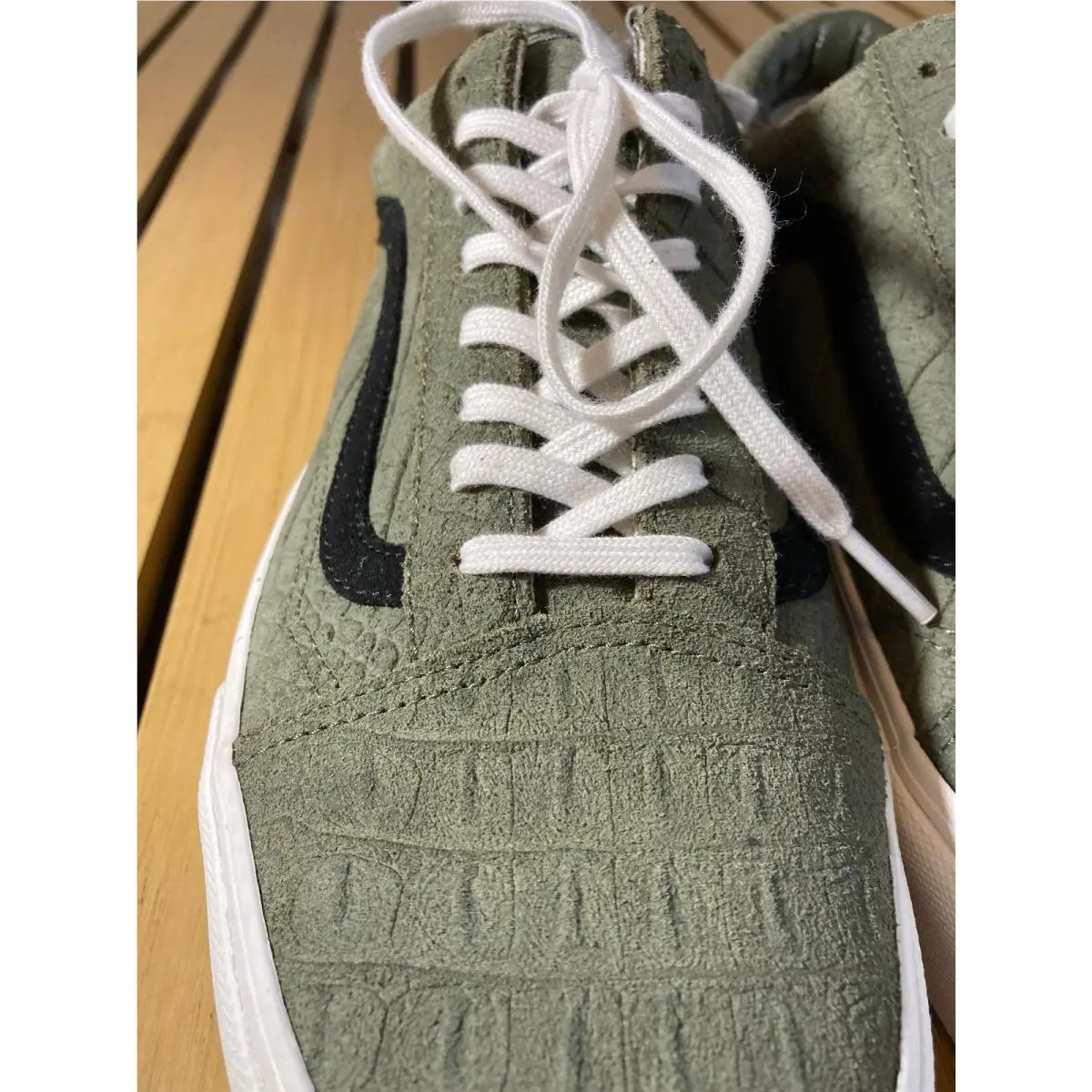 Vans shoes - Vans Old Skool Platform - Old Skool Platform - VN0A3B3UQWK - Green (UPC: 191479569140) 1