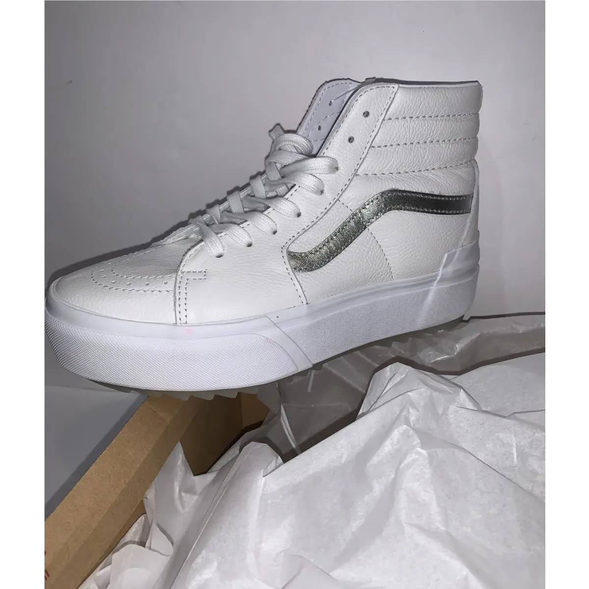 Vans shoes - VANS SK8-HI STACKED - STACKED - White (UPC: 0192828992190) 7