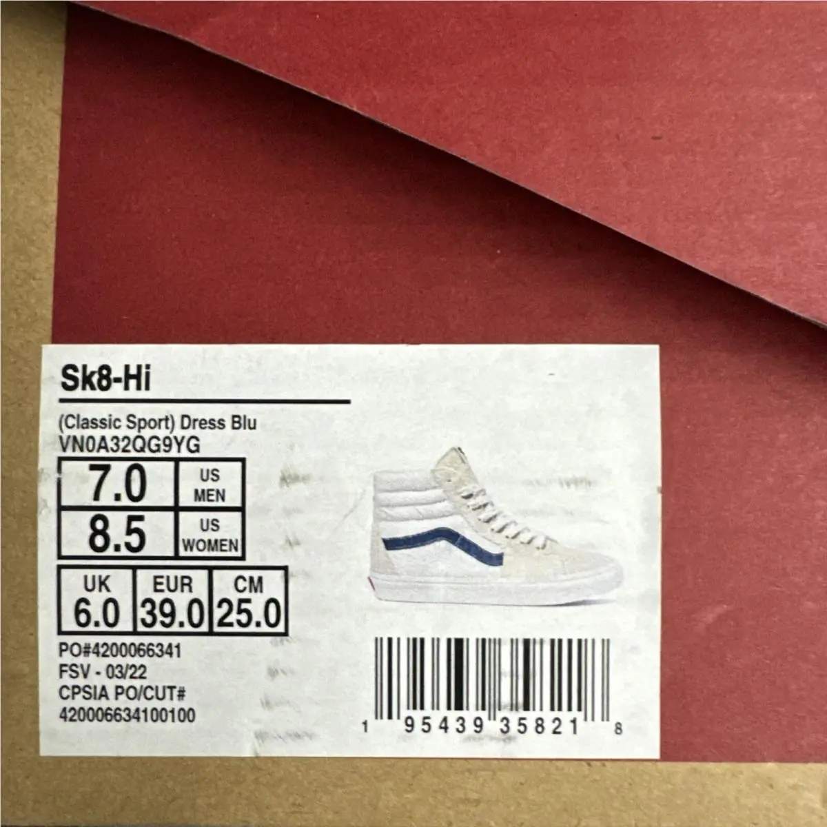 Vans shoes - VANS SK8 - VN0A32QG9YG - White 8