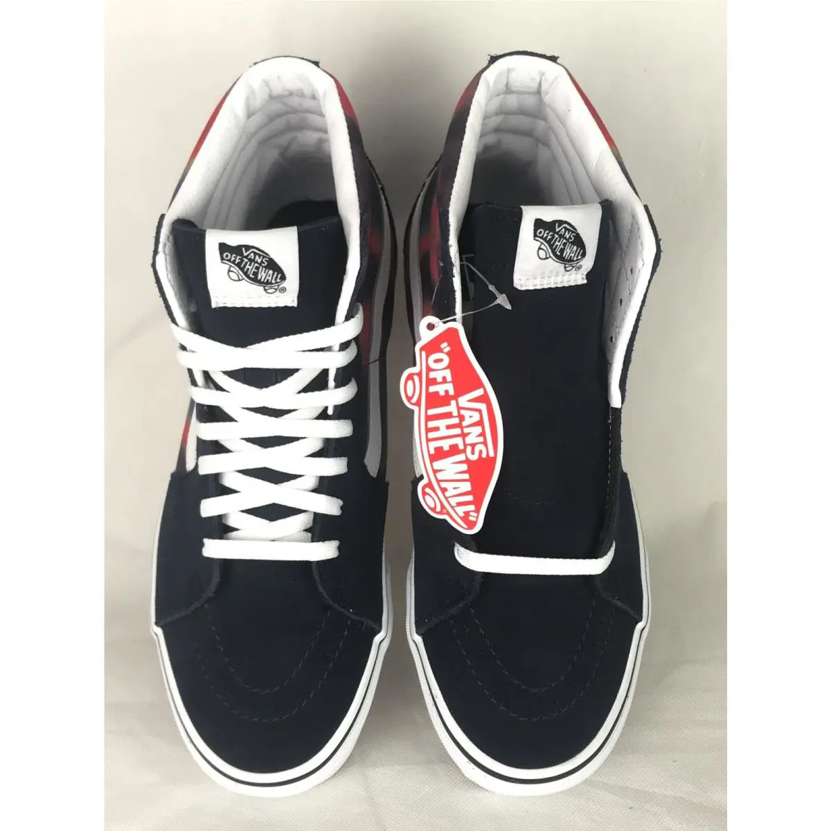 Vans shoes - Vans Sk8 Hi - Dark Aura - Navy Blue / True White, Multicolor (UPC: 0194112316576) 2