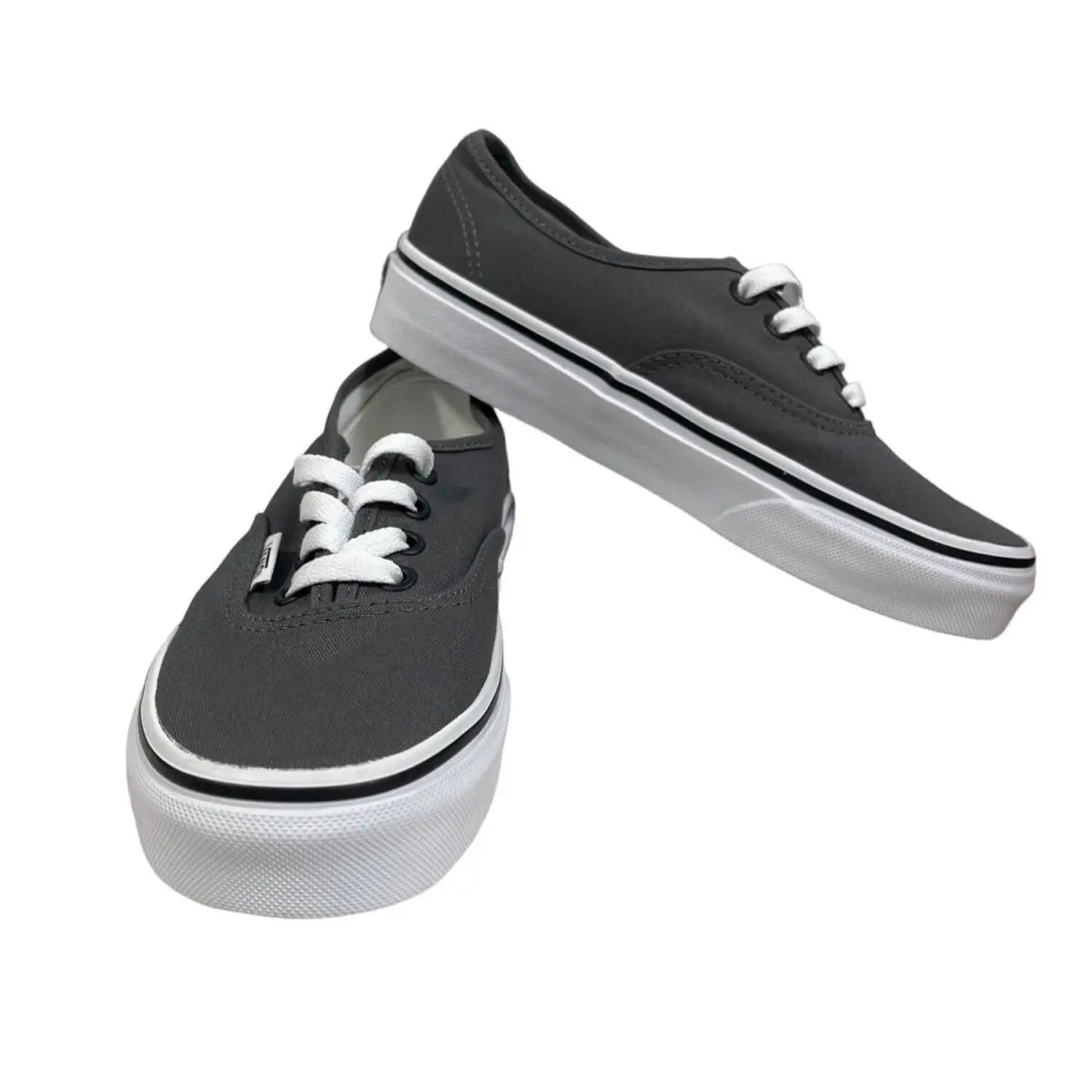 Vans Boys Grey Pewter Core Classic Sneakers Sz 4 - Grey